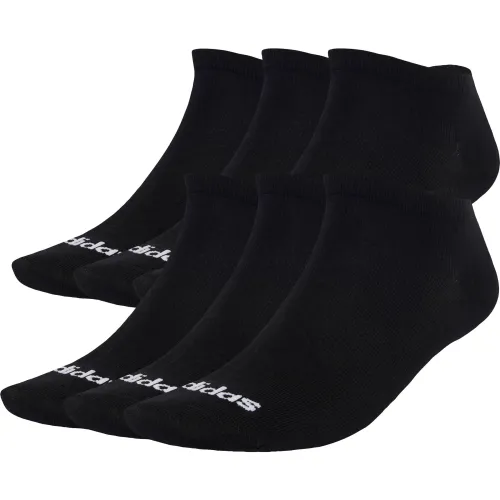 Medias Adidas Deportivo Unisex T Lin Low 6p color negro | Platanitos