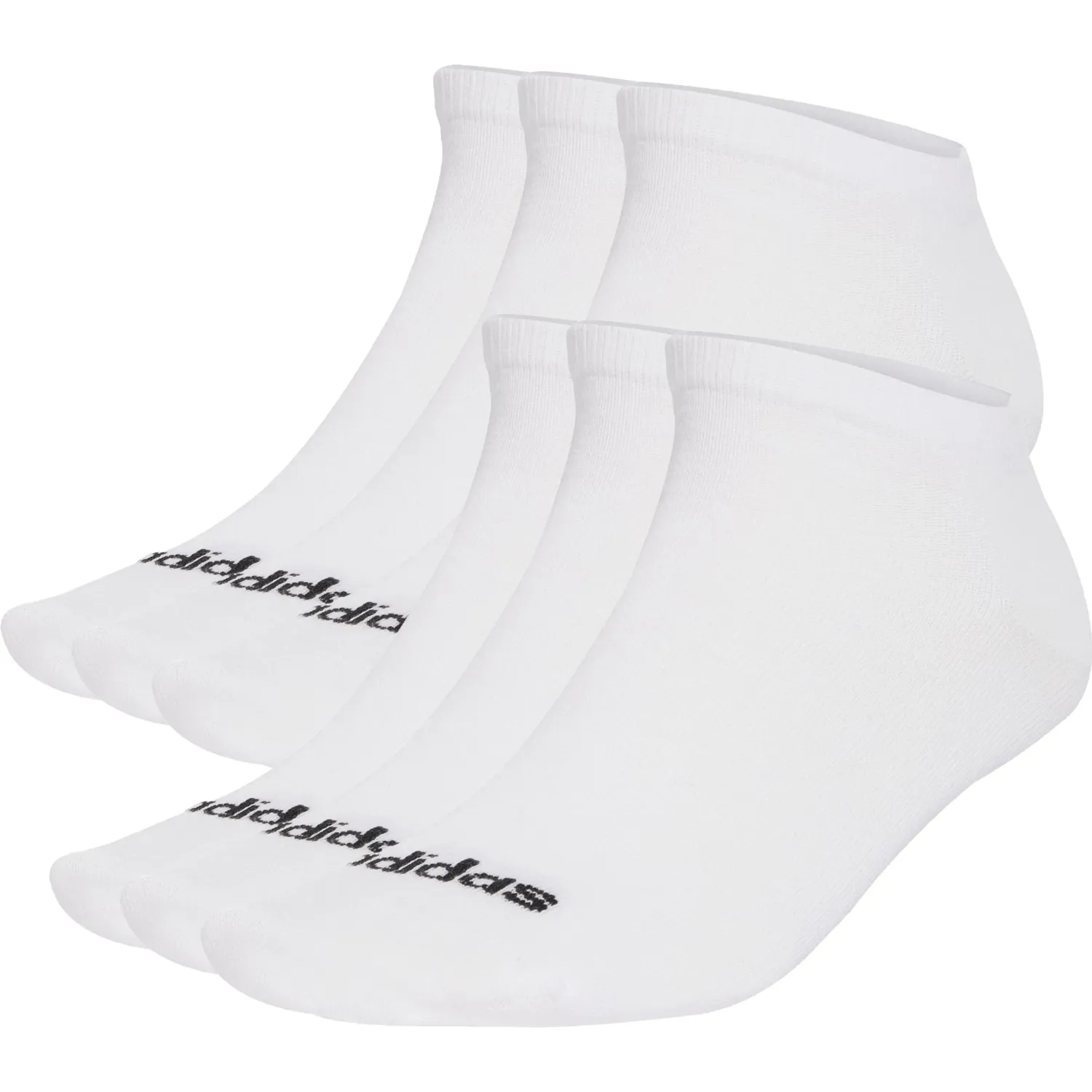 Medias Adidas Deportivo Unisex T Lin Low 6p color blanco | Platanitos