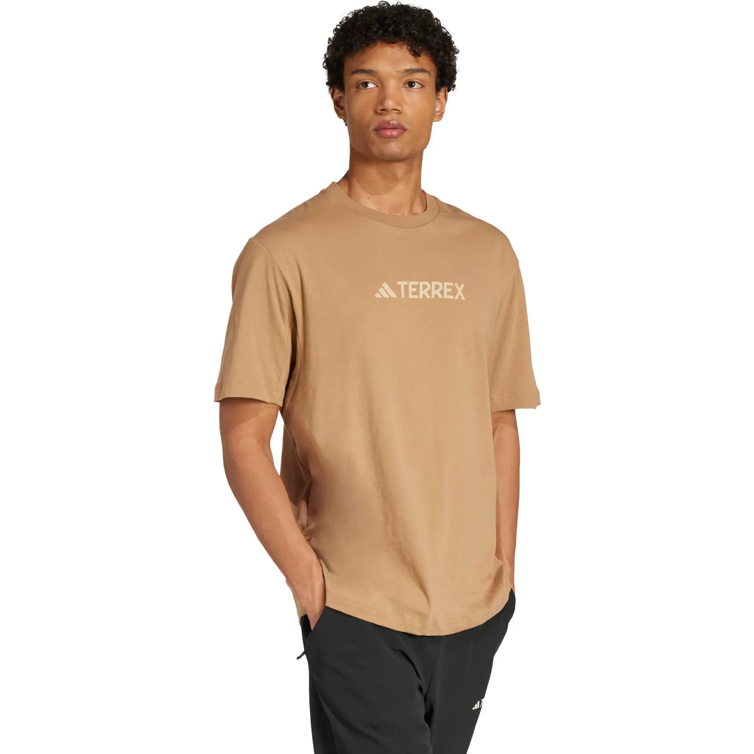 adidas Polo Adidas Outdoor Hombre Tx Logo Tee color café | Platanitos