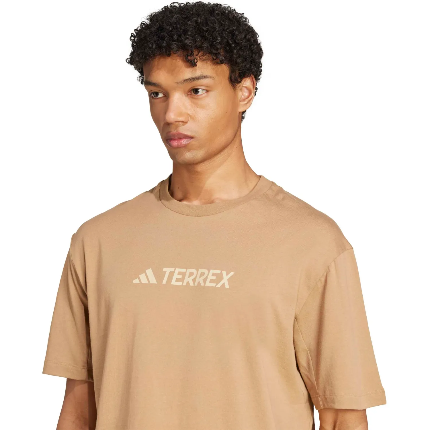 adidas Polo Adidas Outdoor Hombre Tx Logo Tee color café | Platanitos