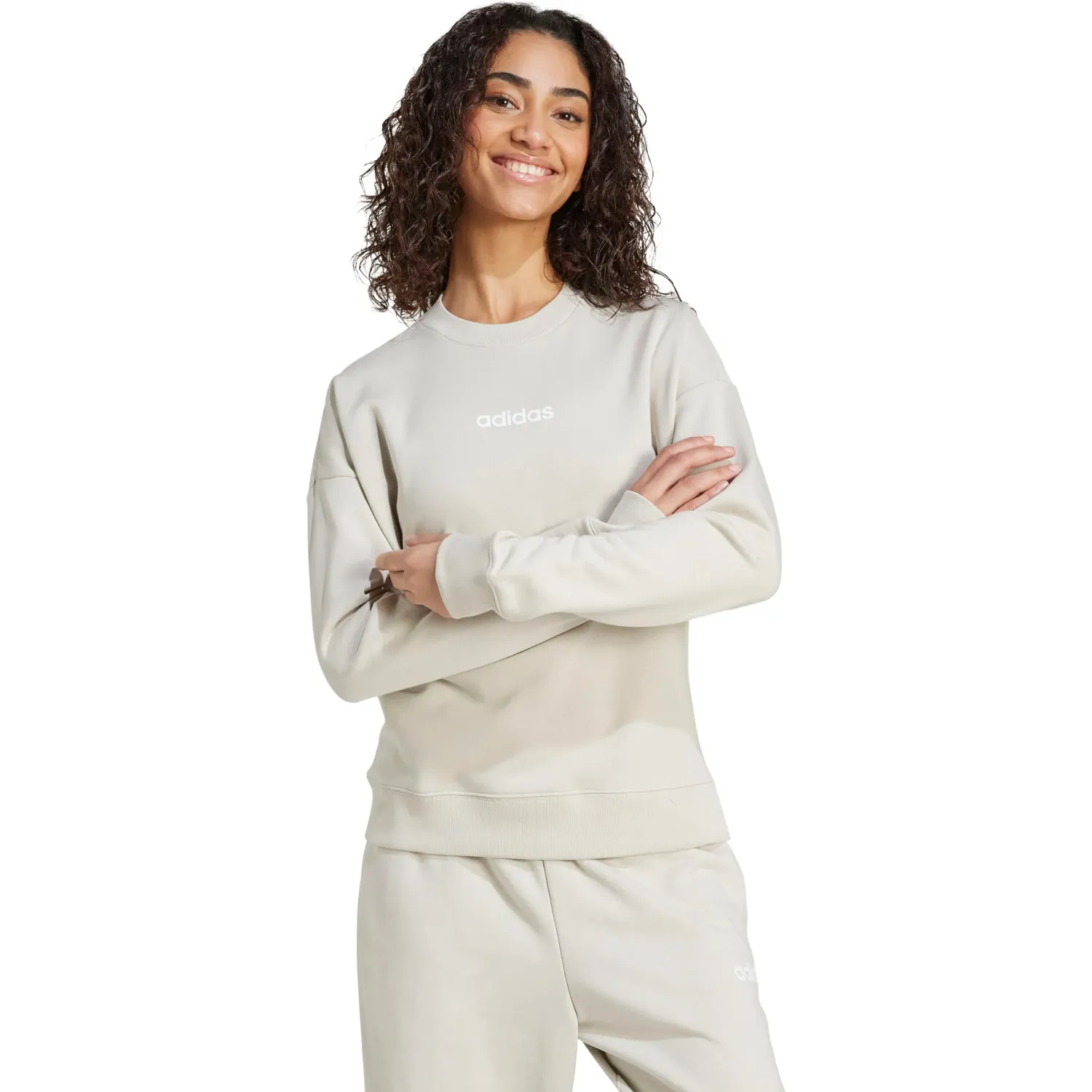 adidas Polo Adidas Deportivo Mujer W Lin Ft Swt color plomo | Platanitos