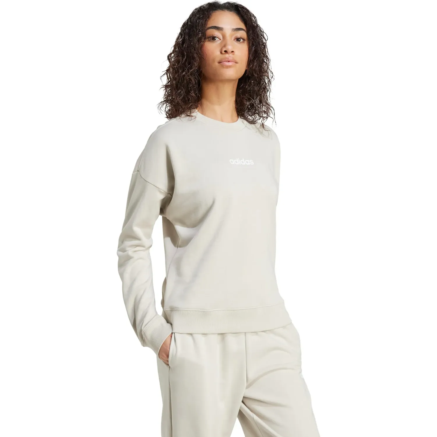 adidas Polo Adidas Deportivo Mujer W Lin Ft Swt color plomo | Platanitos