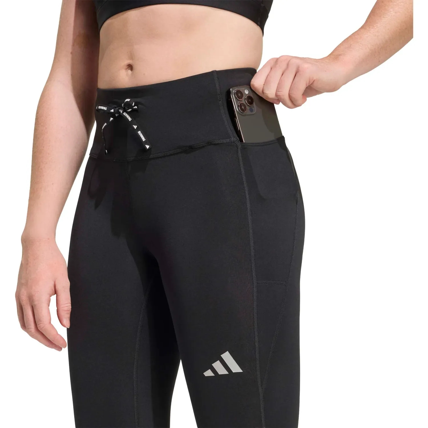 adidas Pantalon Adidas Running Mujer Run Ess 1/1 L color negro | Platanitos