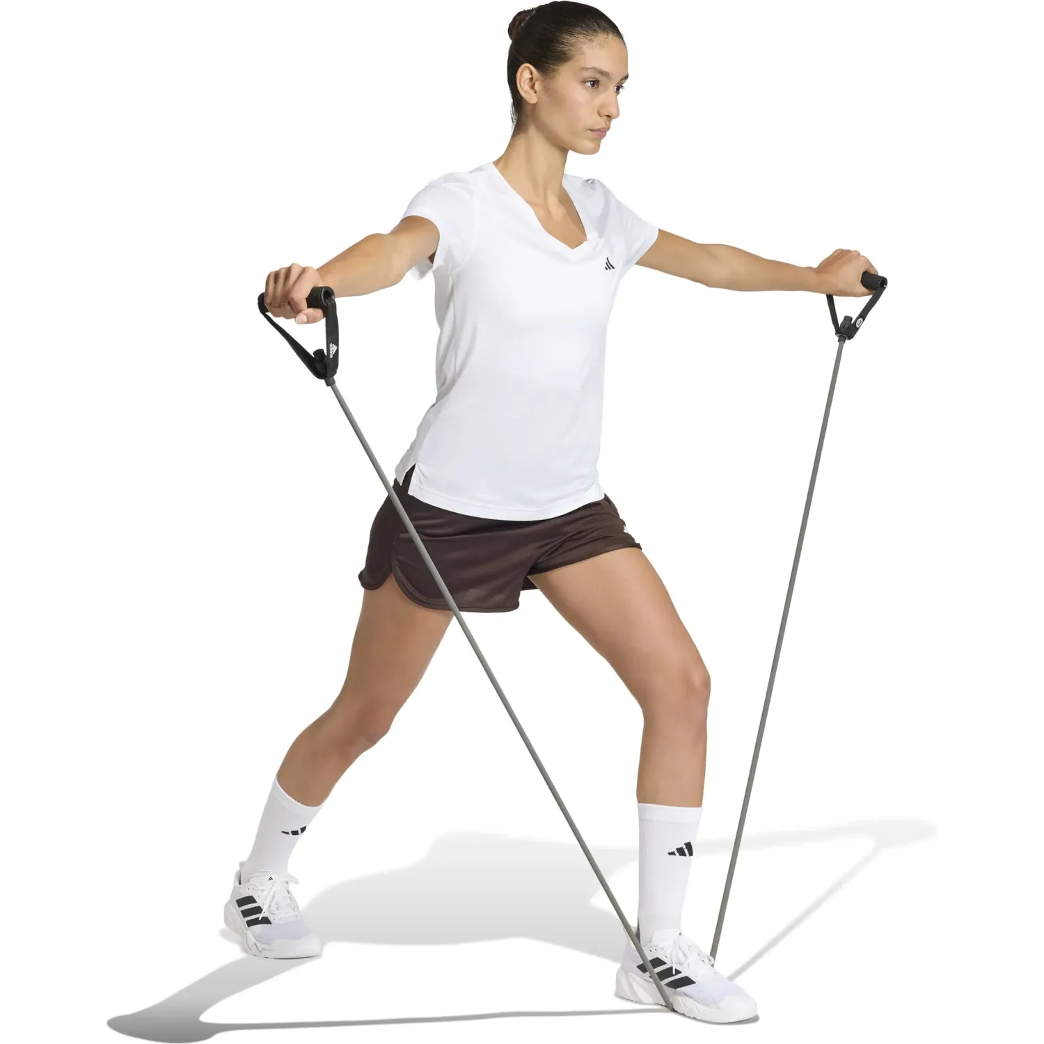 adidas Polo Adidas Training Mujer We Min V Nk Tee color blanco | Platanitos