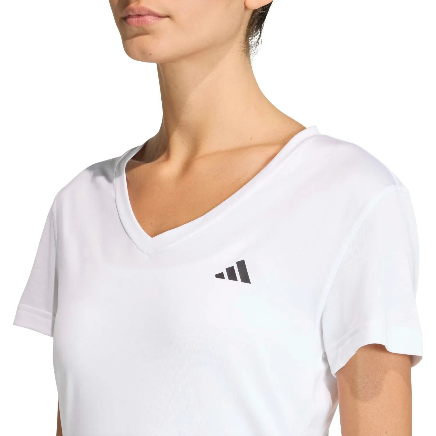 adidas Polo Adidas Training Mujer We Min V Nk Tee color blanco | Platanitos
