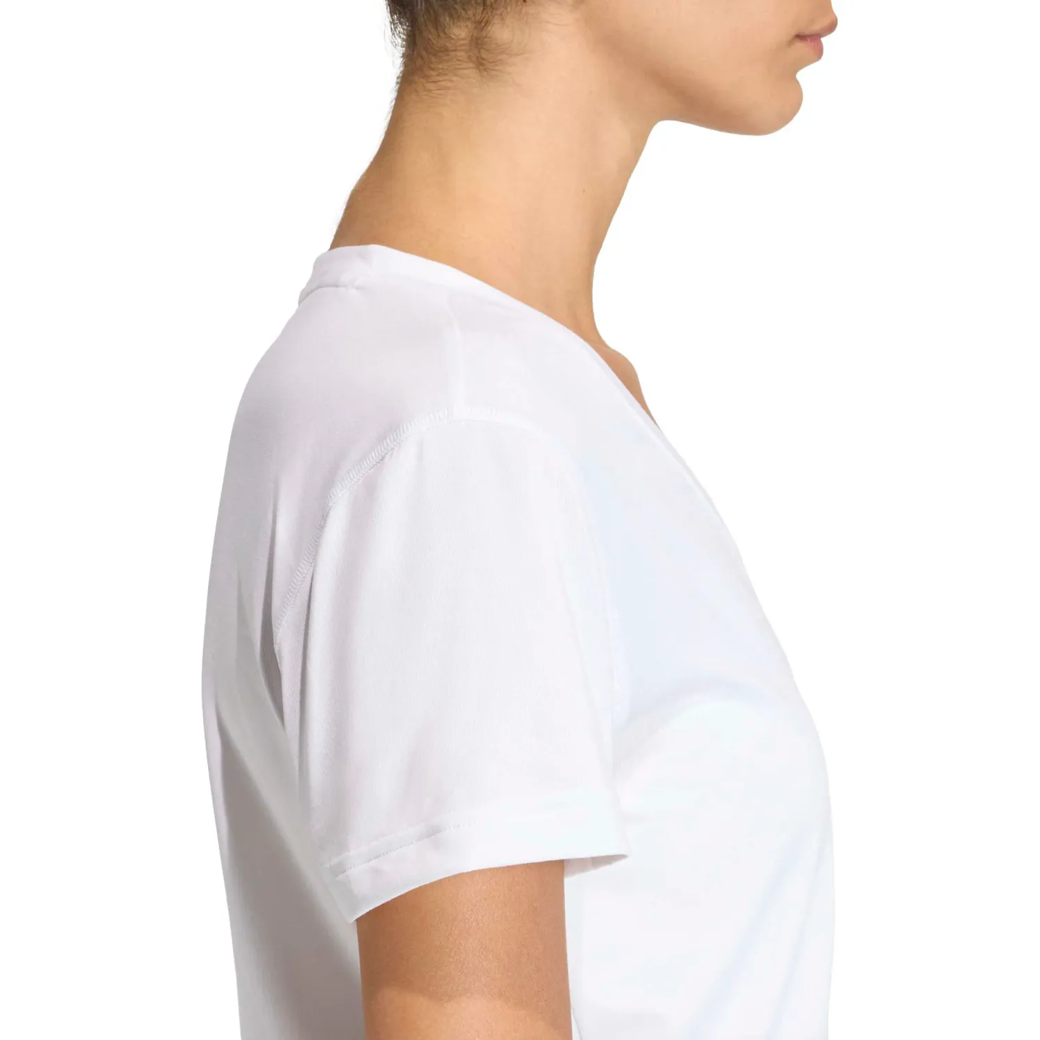 adidas Polo Adidas Training Mujer We Min V Nk Tee color blanco | Platanitos