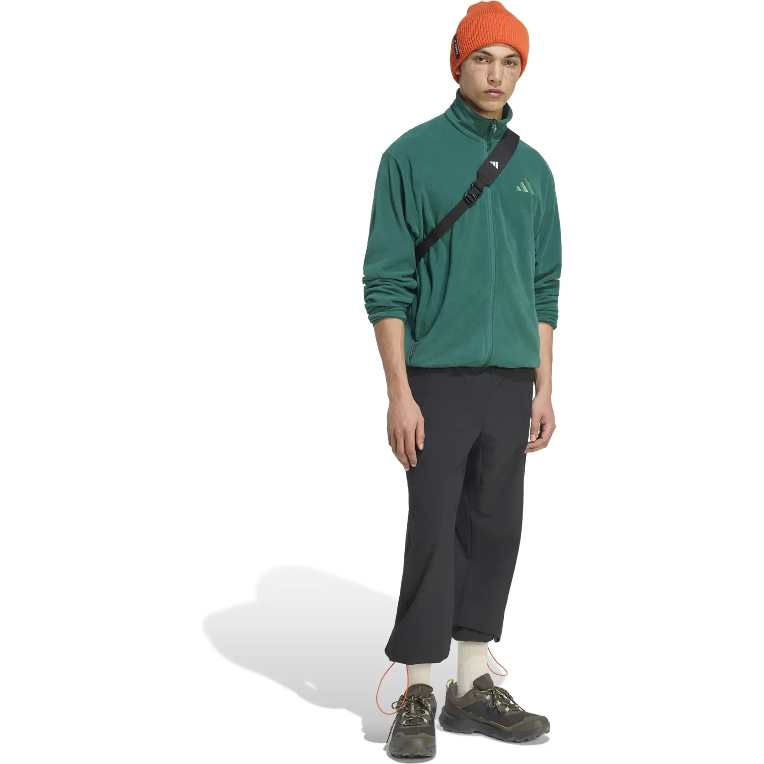 Casaca Adidas Outdoor Hombre Mt Fz Fleece color verde | Platanitos