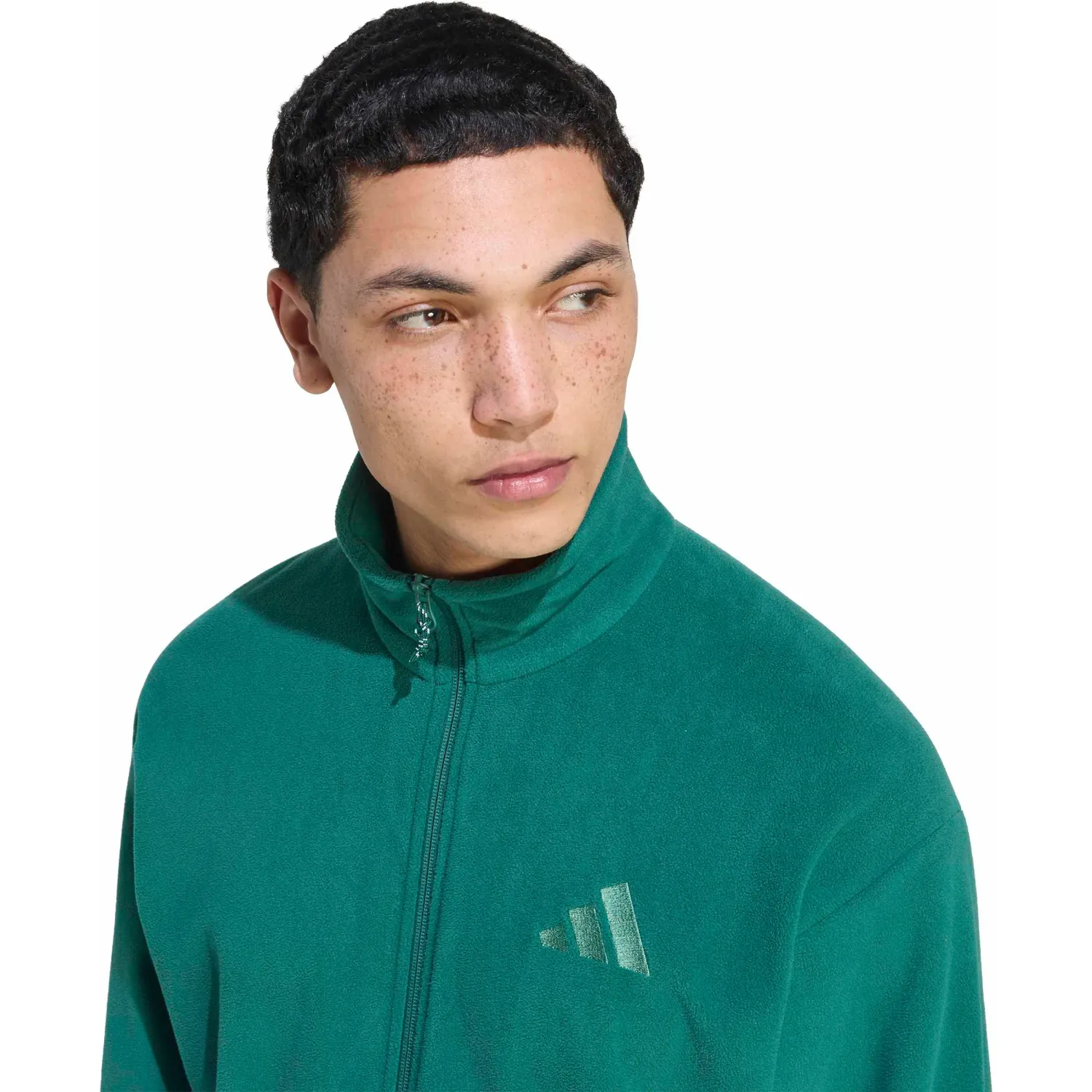 Casaca Adidas Outdoor Hombre Mt Fz Fleece color verde | Platanitos