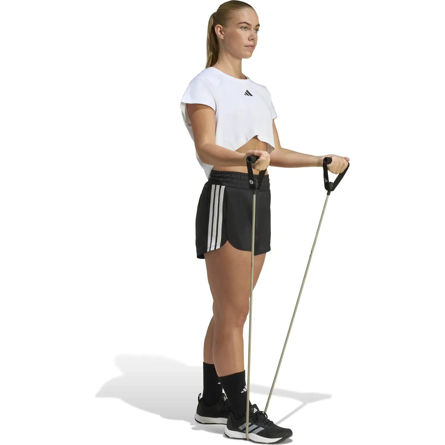 adidas Short Adidas Training Mujer Pacer High W color negro | Platanitos
