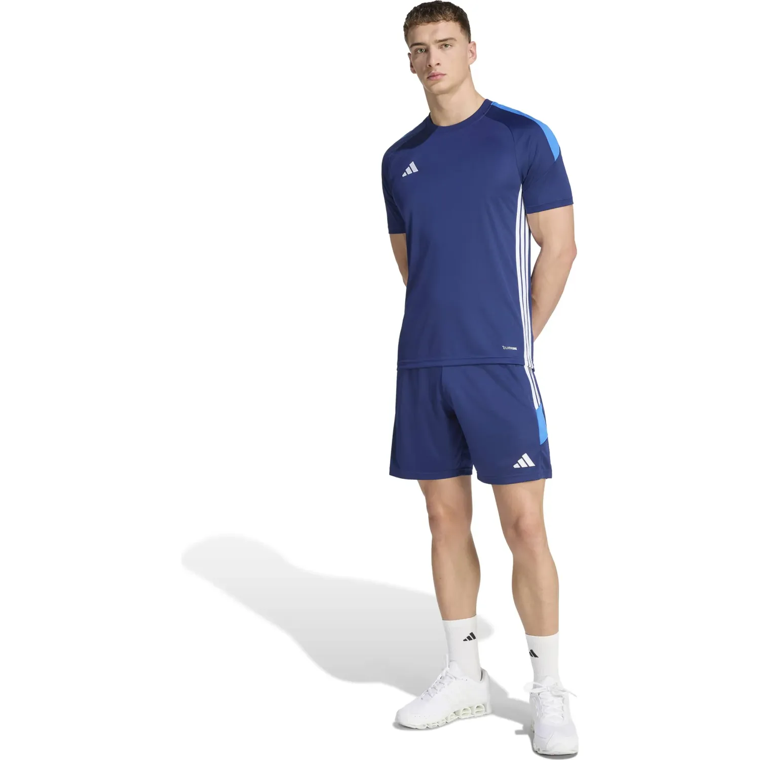 adidas Polo Adidas De Futbol Hombre Tiro Es Jsy color azul | Platanitos