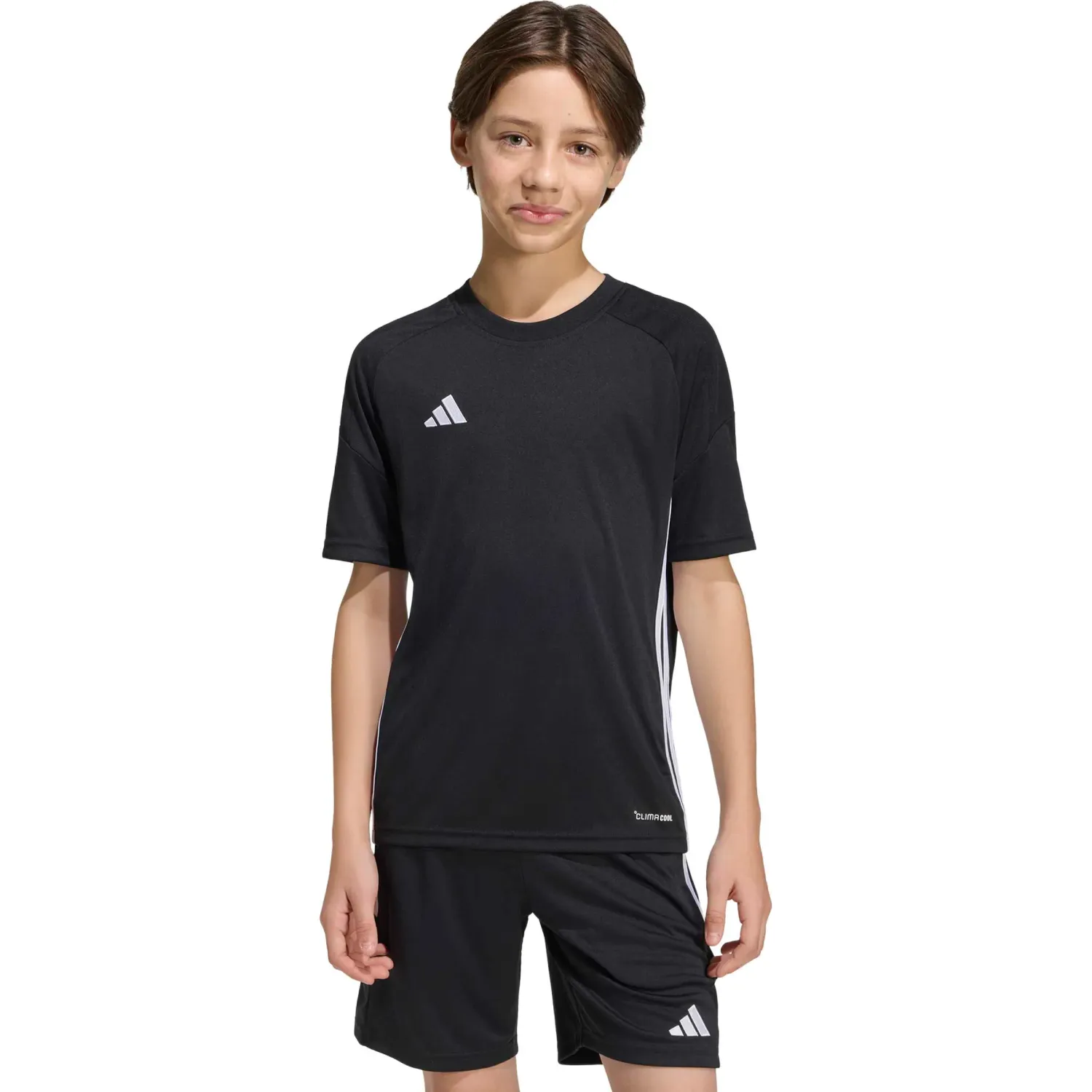 adidas Polo Adidas De Futbol Niños Tiro Es Jsy Y color negro | Platanitos