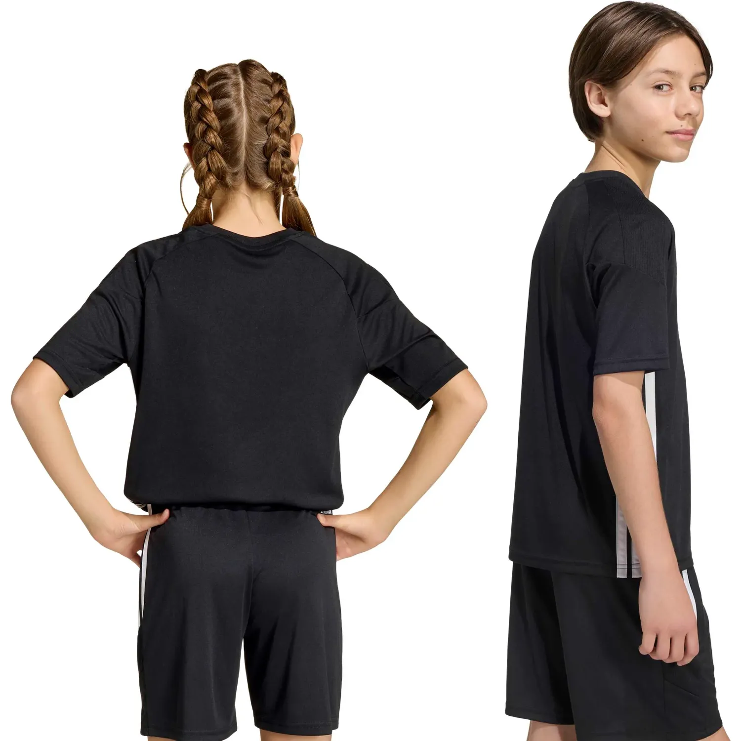 adidas Polo Adidas De Futbol Niños Tiro Es Jsy Y color negro | Platanitos