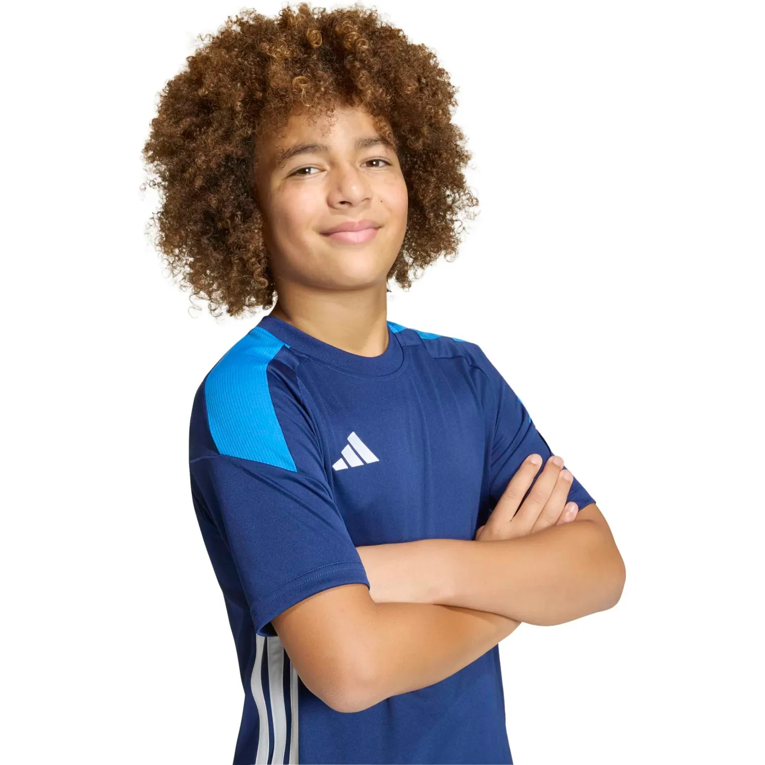 adidas Polo Adidas De Futbol Niños Tiro Es Jsy Y color azul | Platanitos