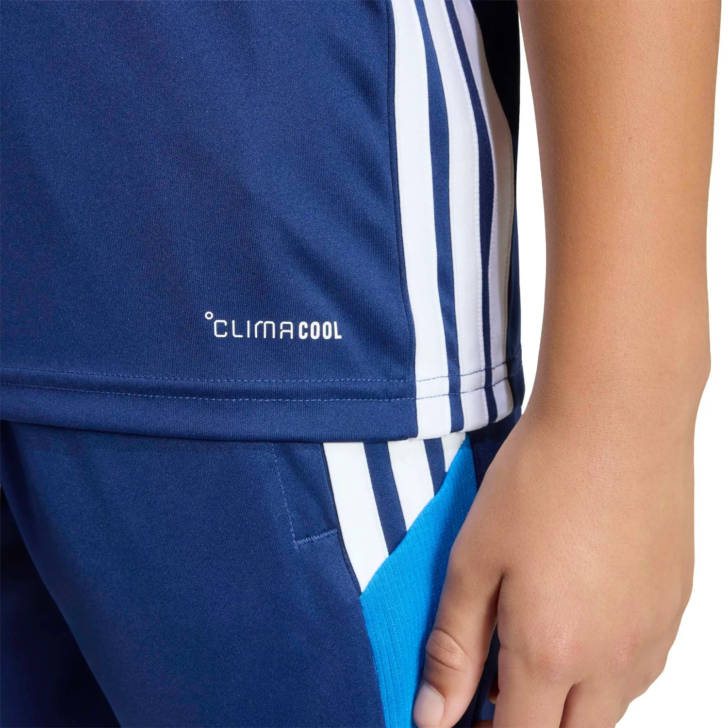 adidas Polo Adidas De Futbol Niños Tiro Es Jsy Y color azul | Platanitos
