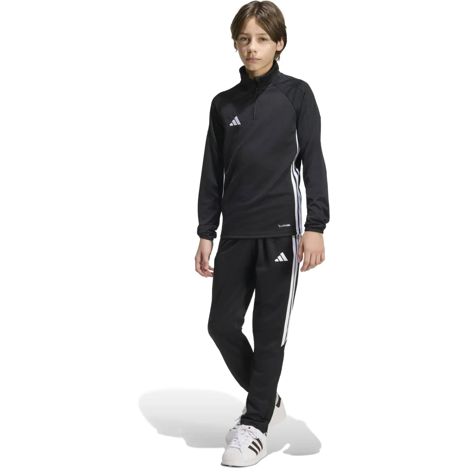 adidas Casaca Adidas De Futbol Niños Tiro Es Top Y color negro | Platanitos