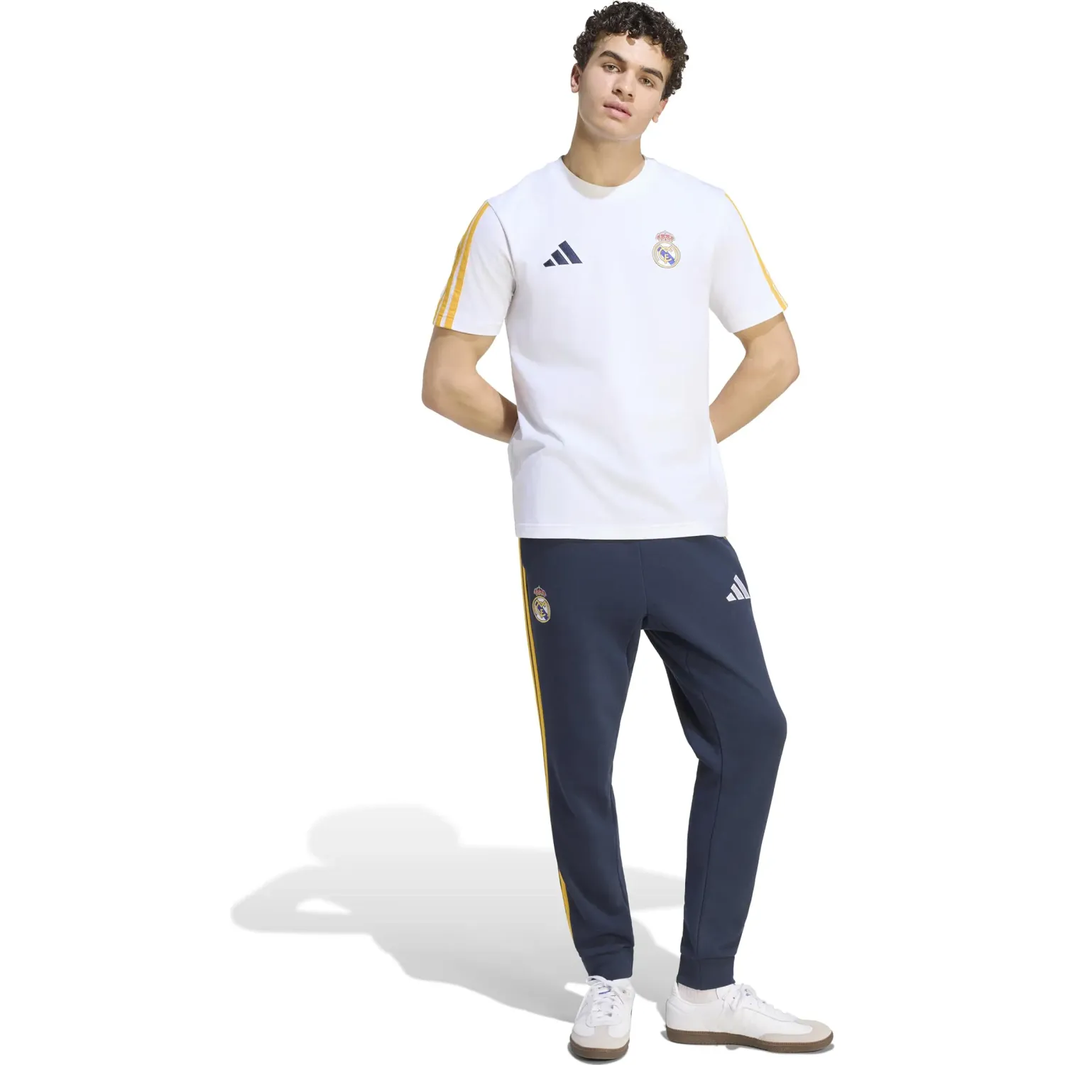 Pantalon Adidas De Futbol Hombre Real Dna Pnt color navy | Platanitos