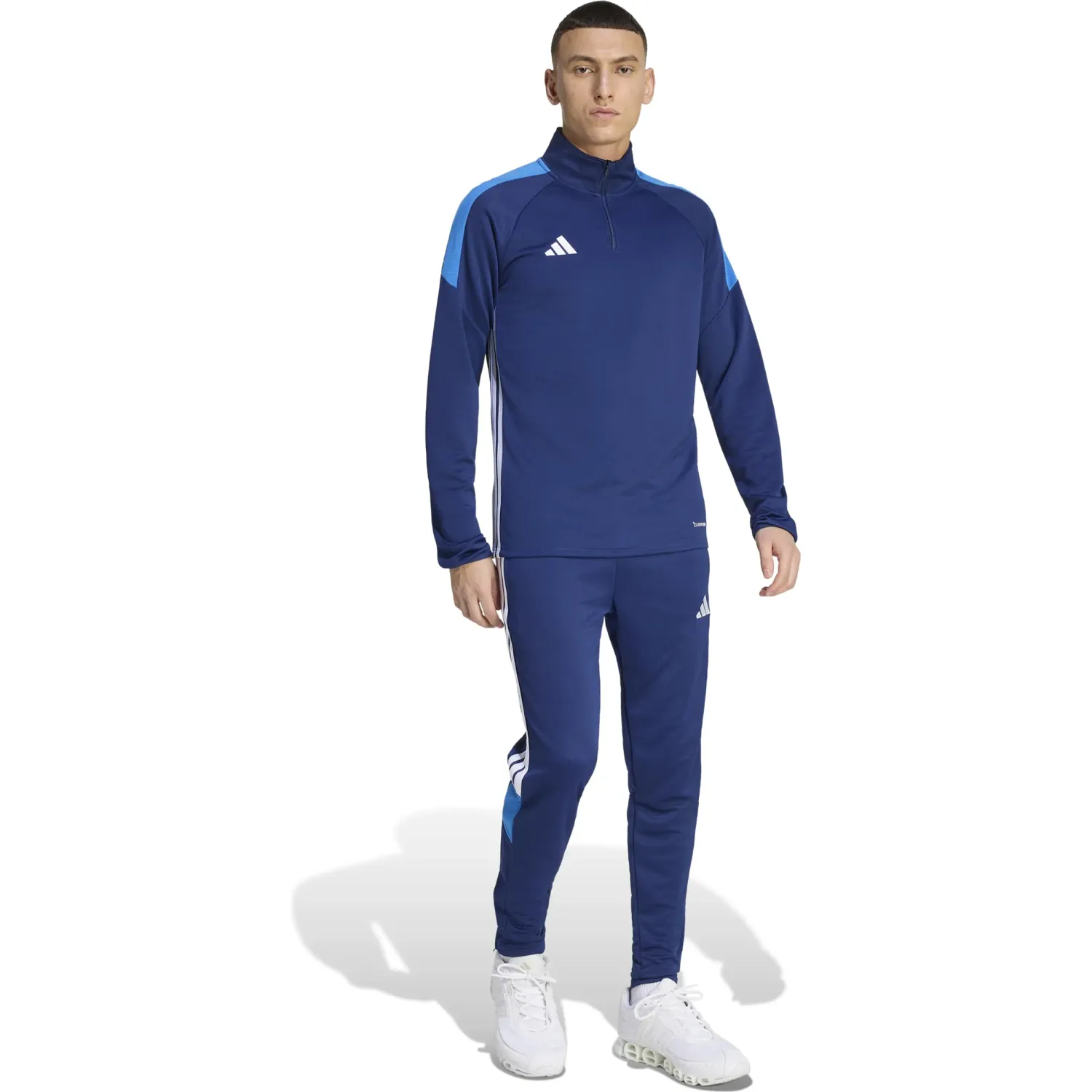 Casaca Adidas De Futbol Hombre Tiro Es Top color azul | Platanitos