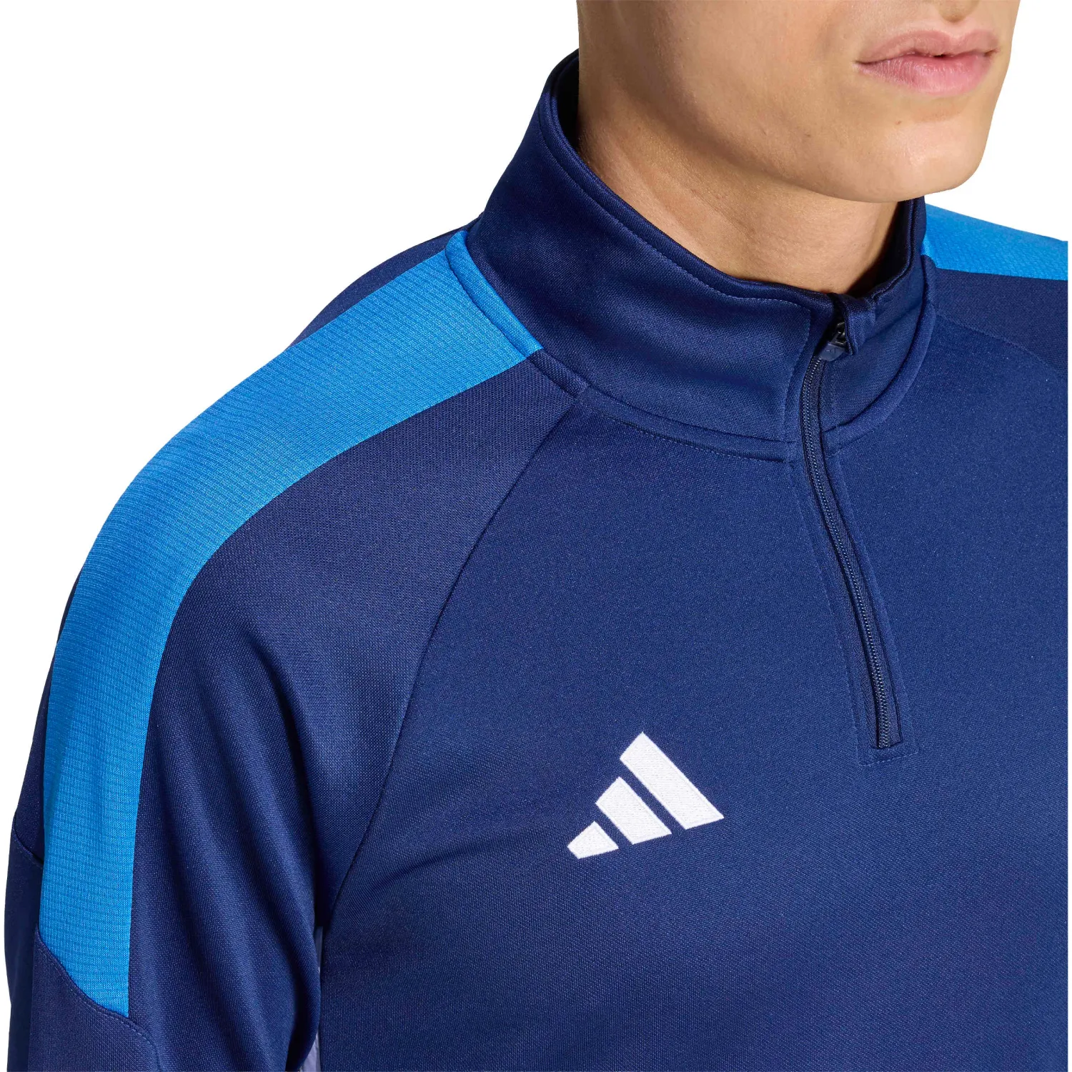 Casaca Adidas De Futbol Hombre Tiro Es Top color azul | Platanitos