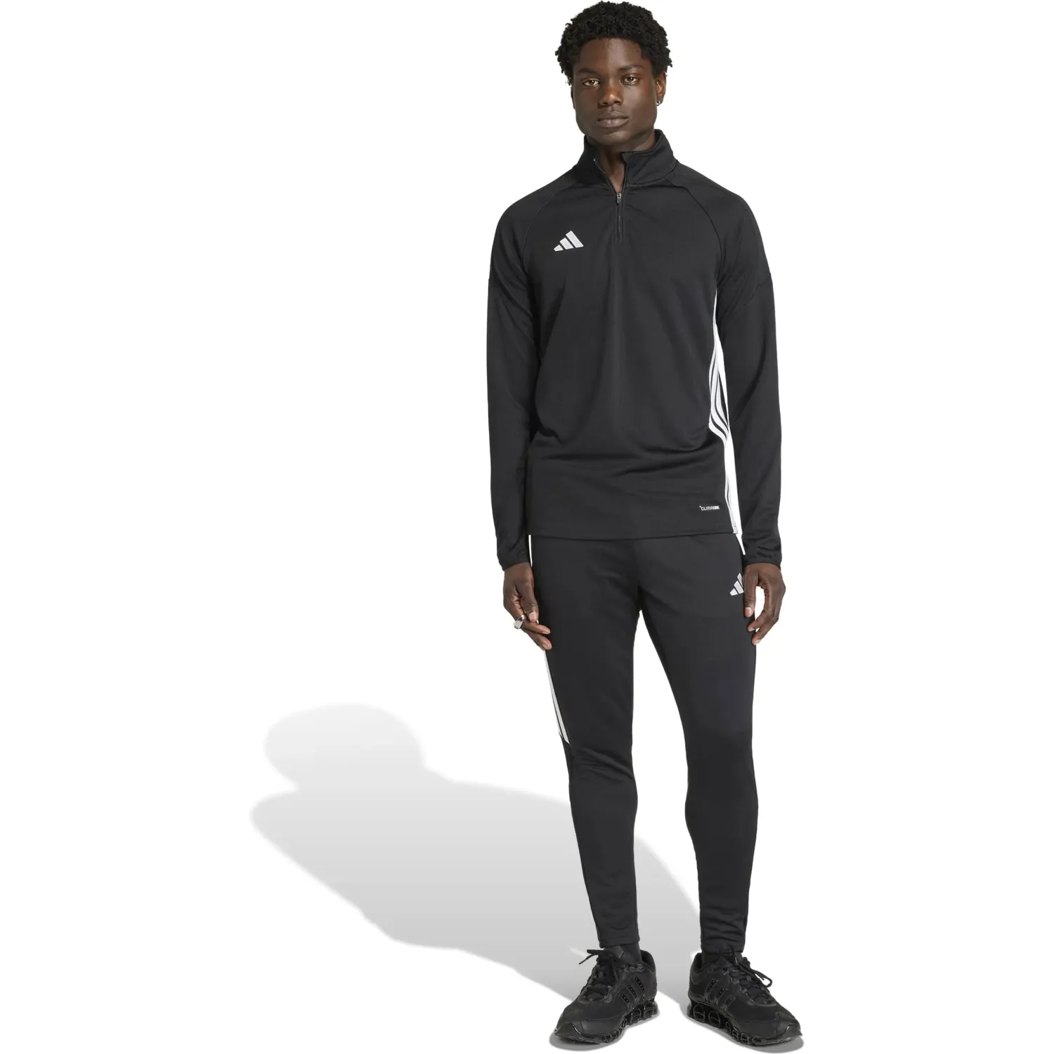 Casaca Adidas De Futbol Hombre Tiro Es Top color negro | Platanitos
