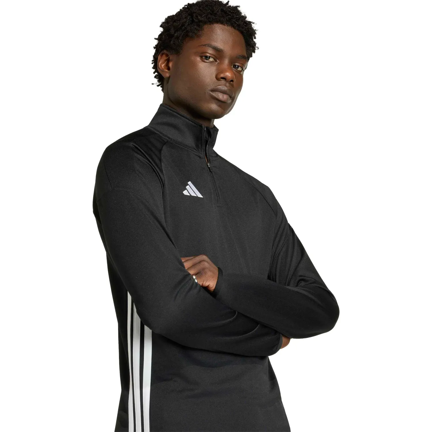 Casaca Adidas De Futbol Hombre Tiro Es Top color negro | Platanitos