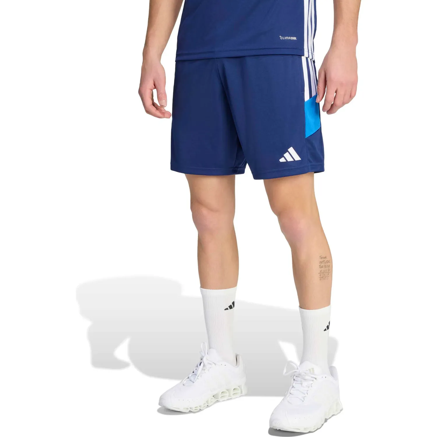 adidas Short Adidas De Futbol Hombre Tiro Es Sho color azul | Platanitos
