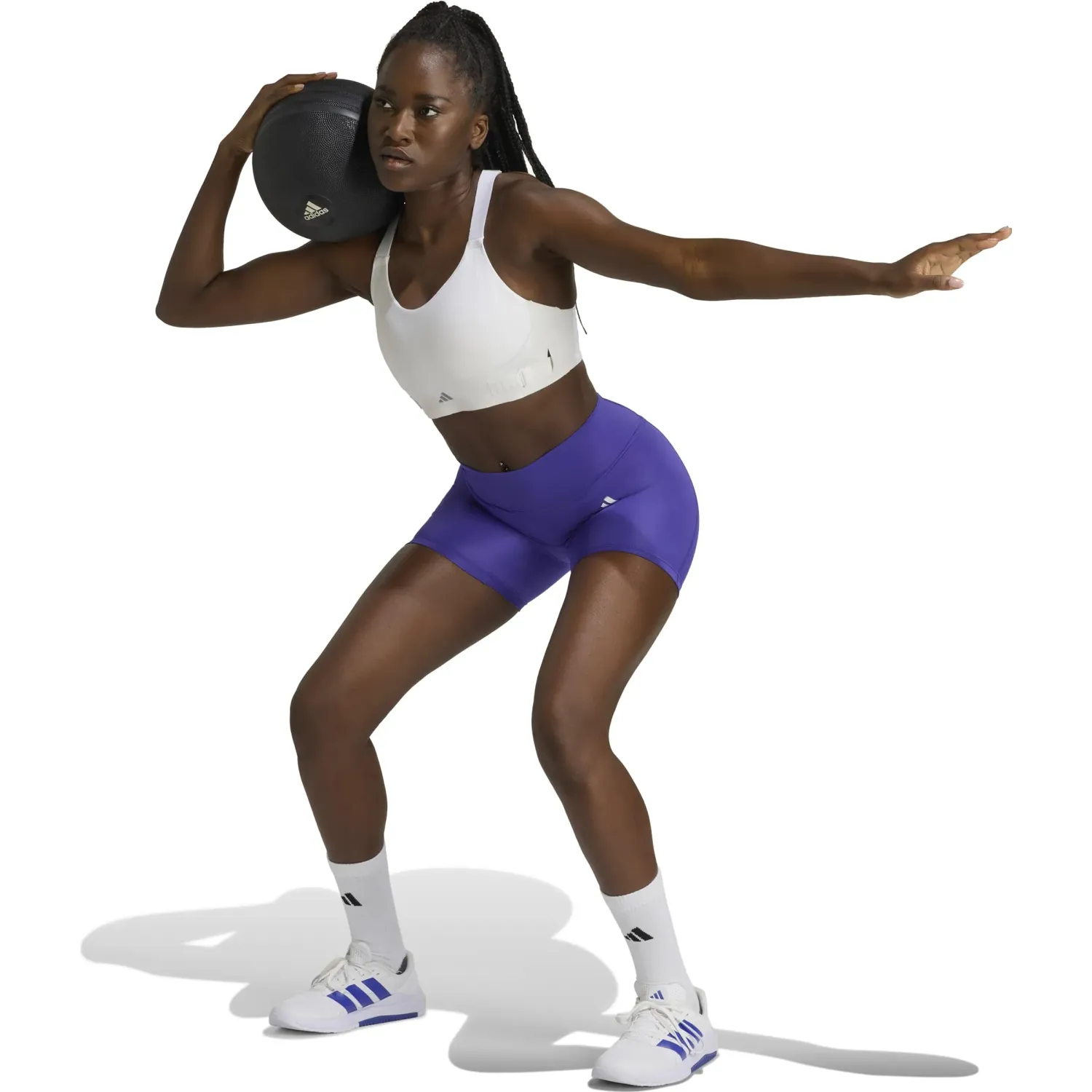 adidas Short Adidas Training Mujer Opt Ess Sho L color purpura | Platanitos