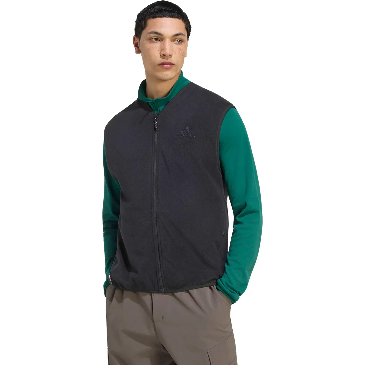 adidas Chaleco Adidas Outdoor Hombre Mt Fz Vest color negro | Platanitos