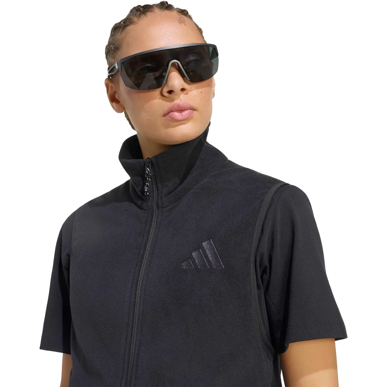 Chaleco Adidas Outdoor Mujer W Mt Fz Vest color negro | Platanitos