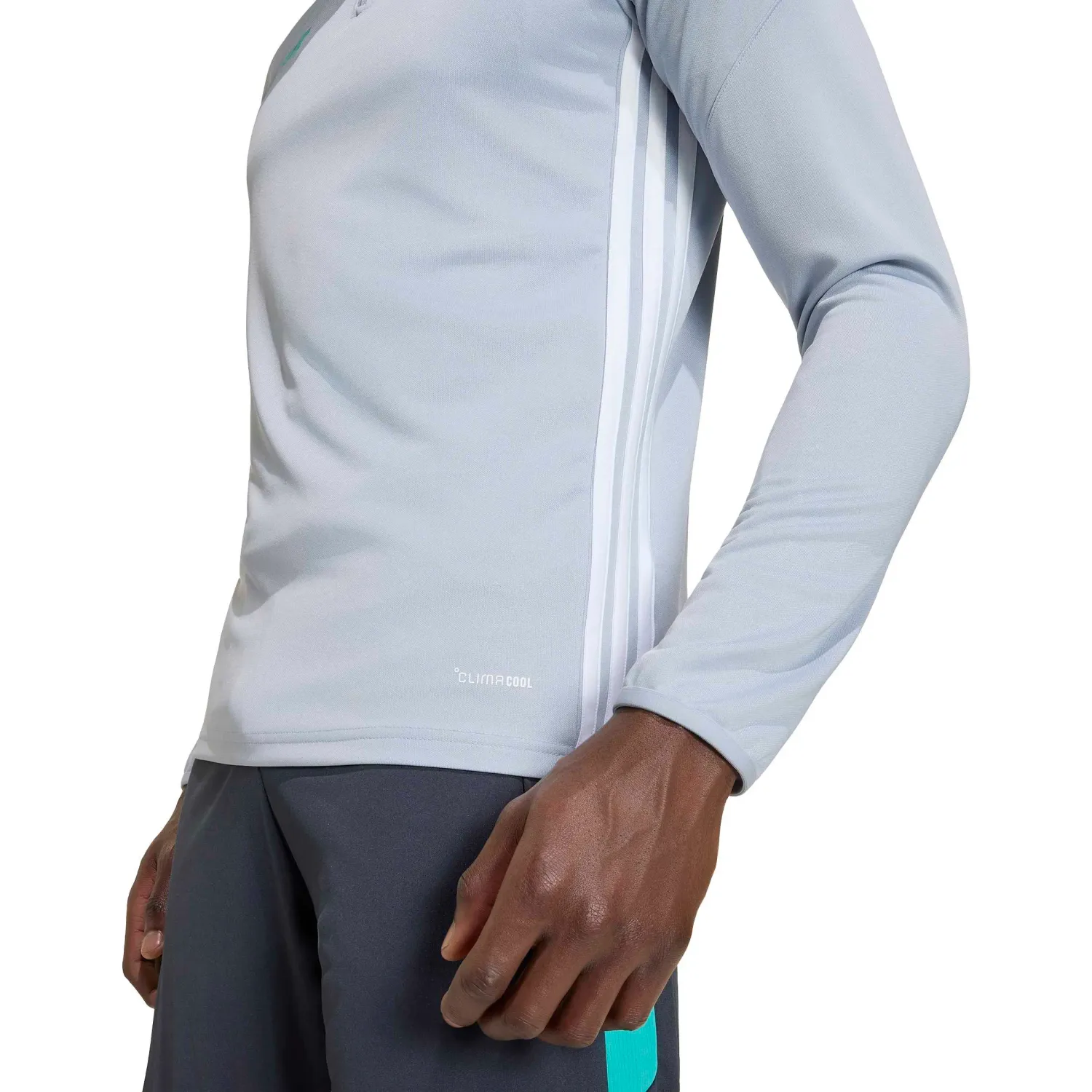 Casaca Adidas De Futbol Hombre Tiro Es Top color silver | Platanitos