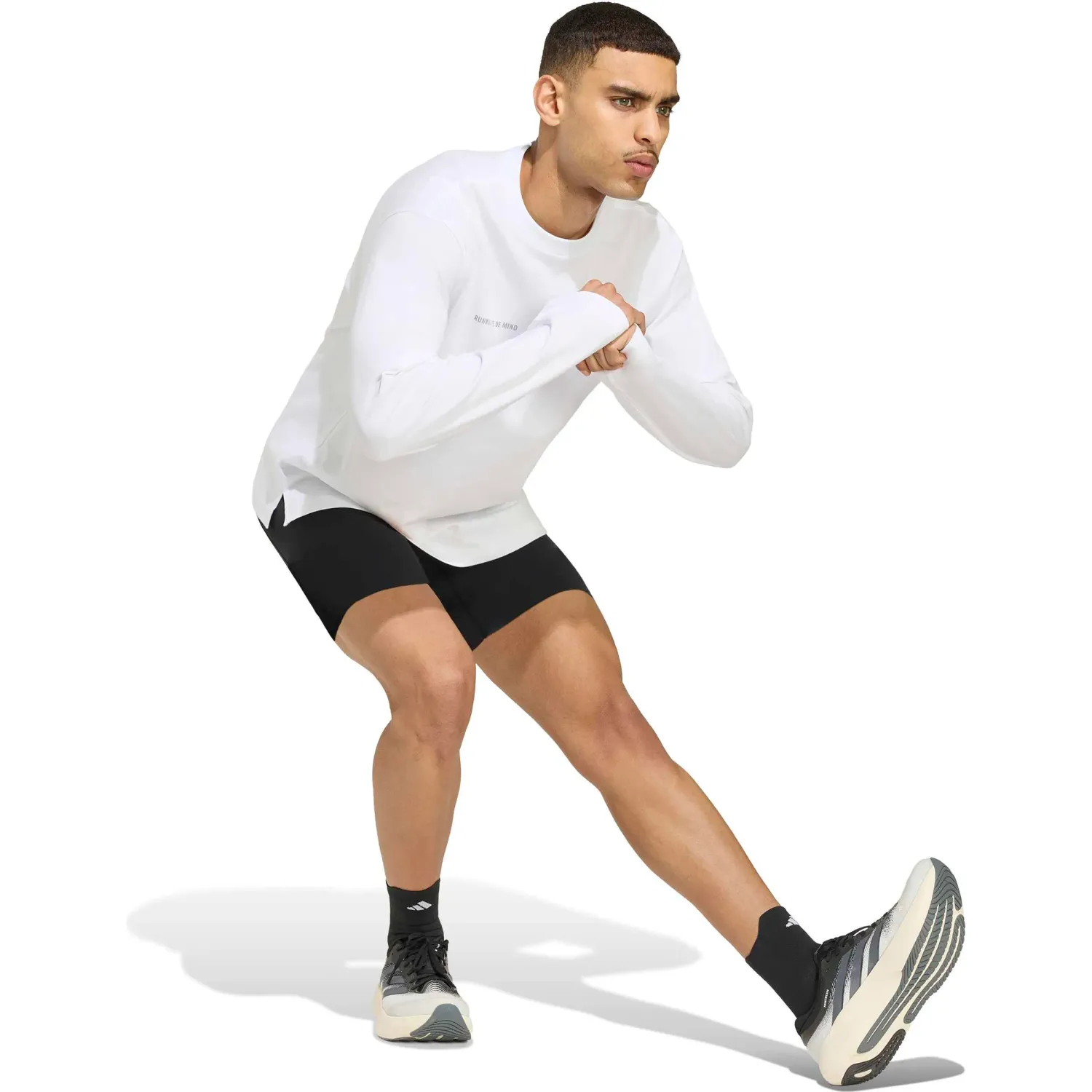 adidas Polera Adidas Running Unisex Rcc Ls Uf color blanco | Platanitos