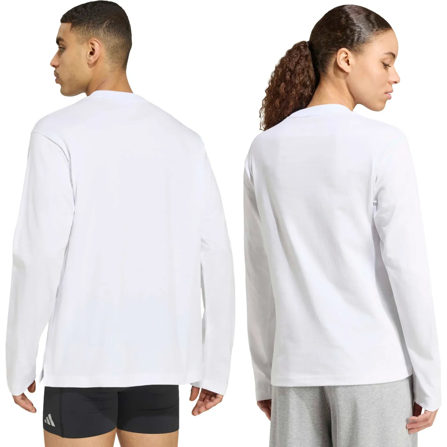 adidas Polera Adidas Running Unisex Rcc Ls Uf color blanco | Platanitos