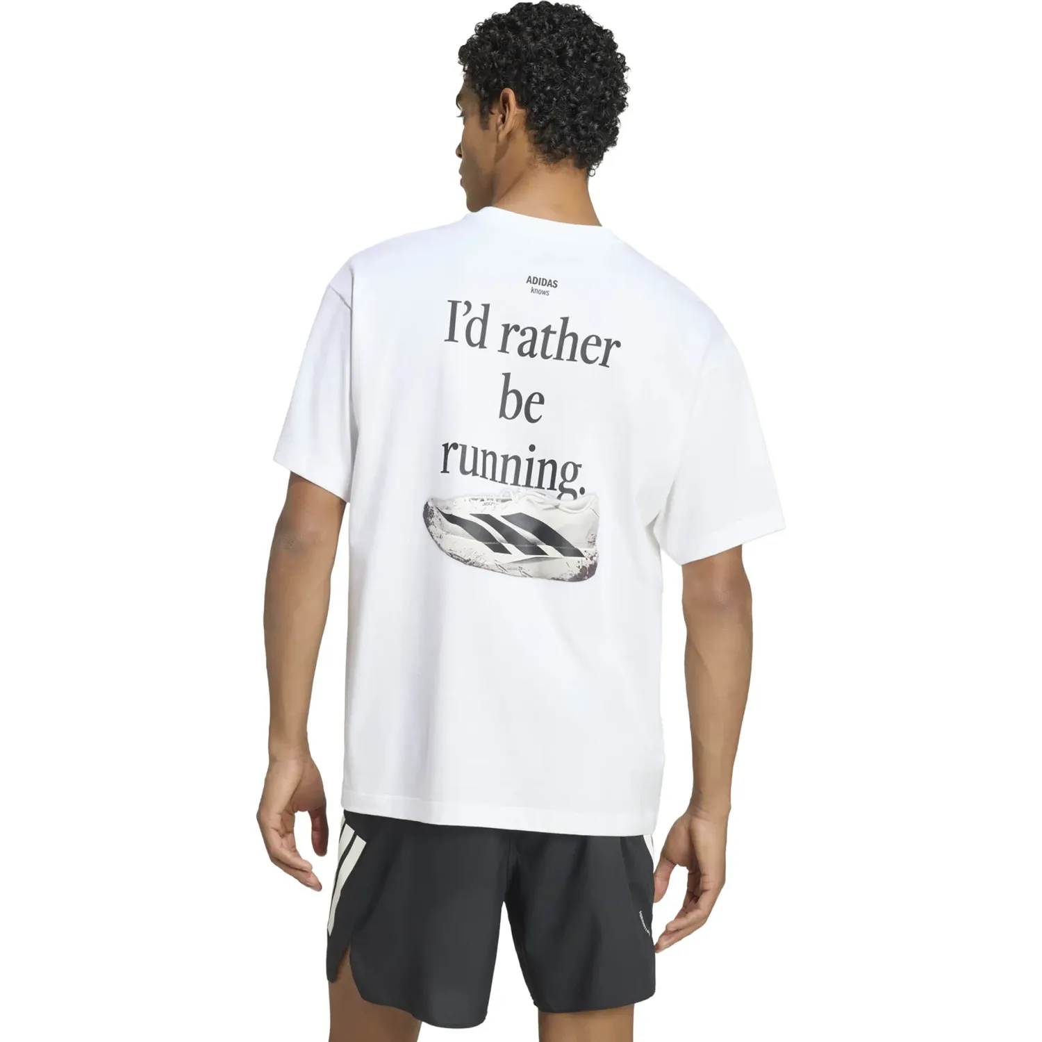 adidas Polo Adidas Running Unisex U Run Cat G T color blanco | Platanitos