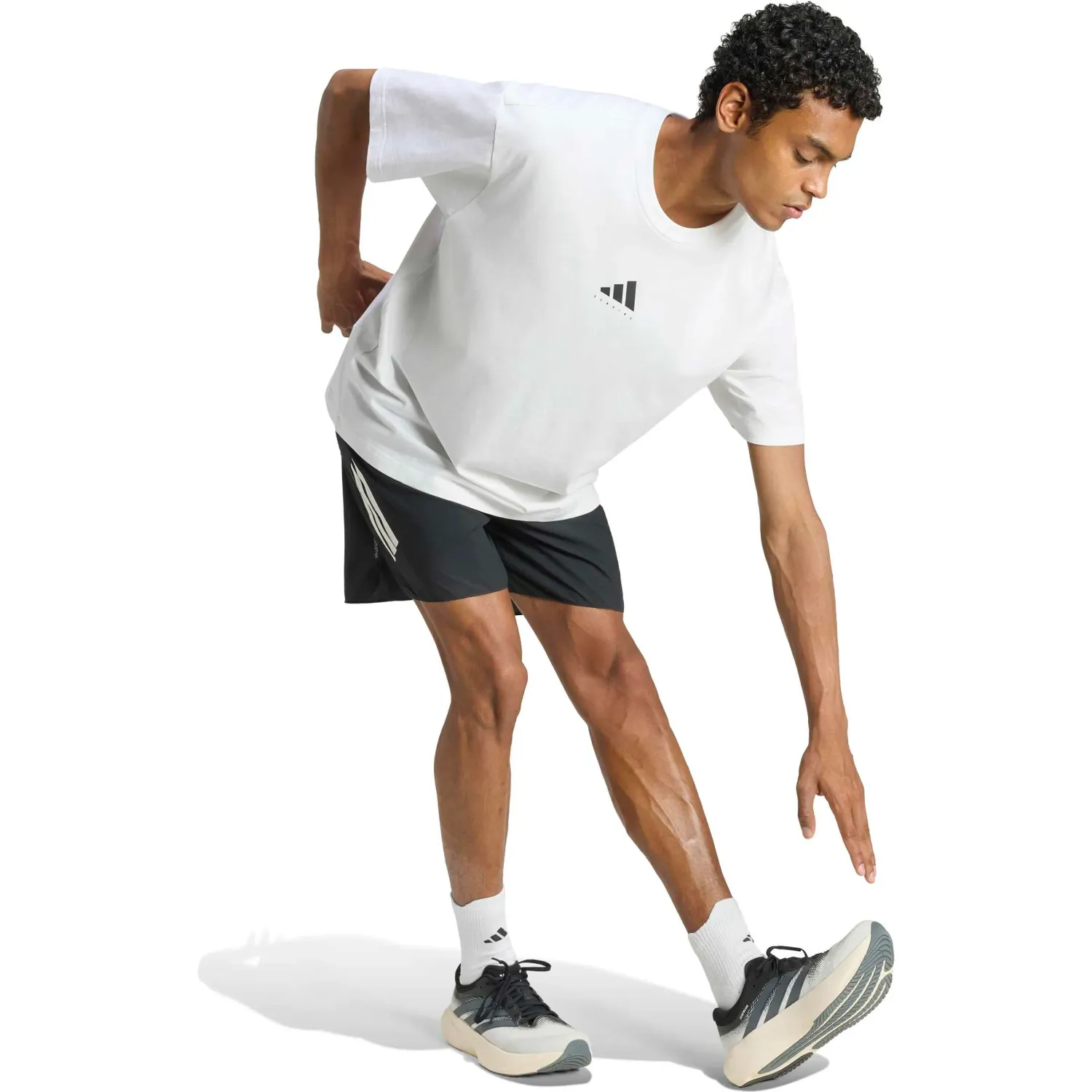 adidas Polo Adidas Running Unisex U Run Cat G T color blanco | Platanitos