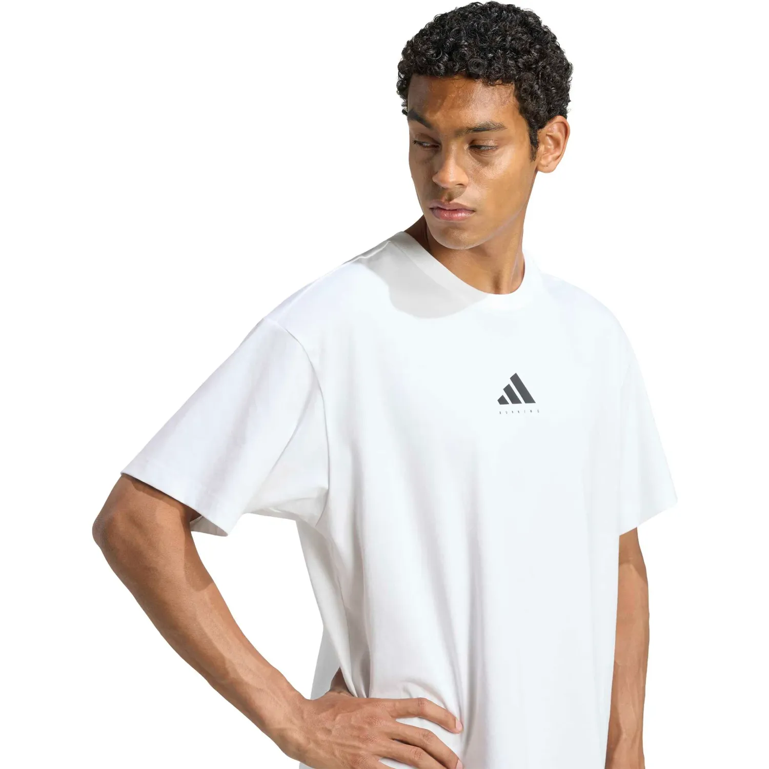 adidas Polo Adidas Running Unisex U Run Cat G T color blanco | Platanitos