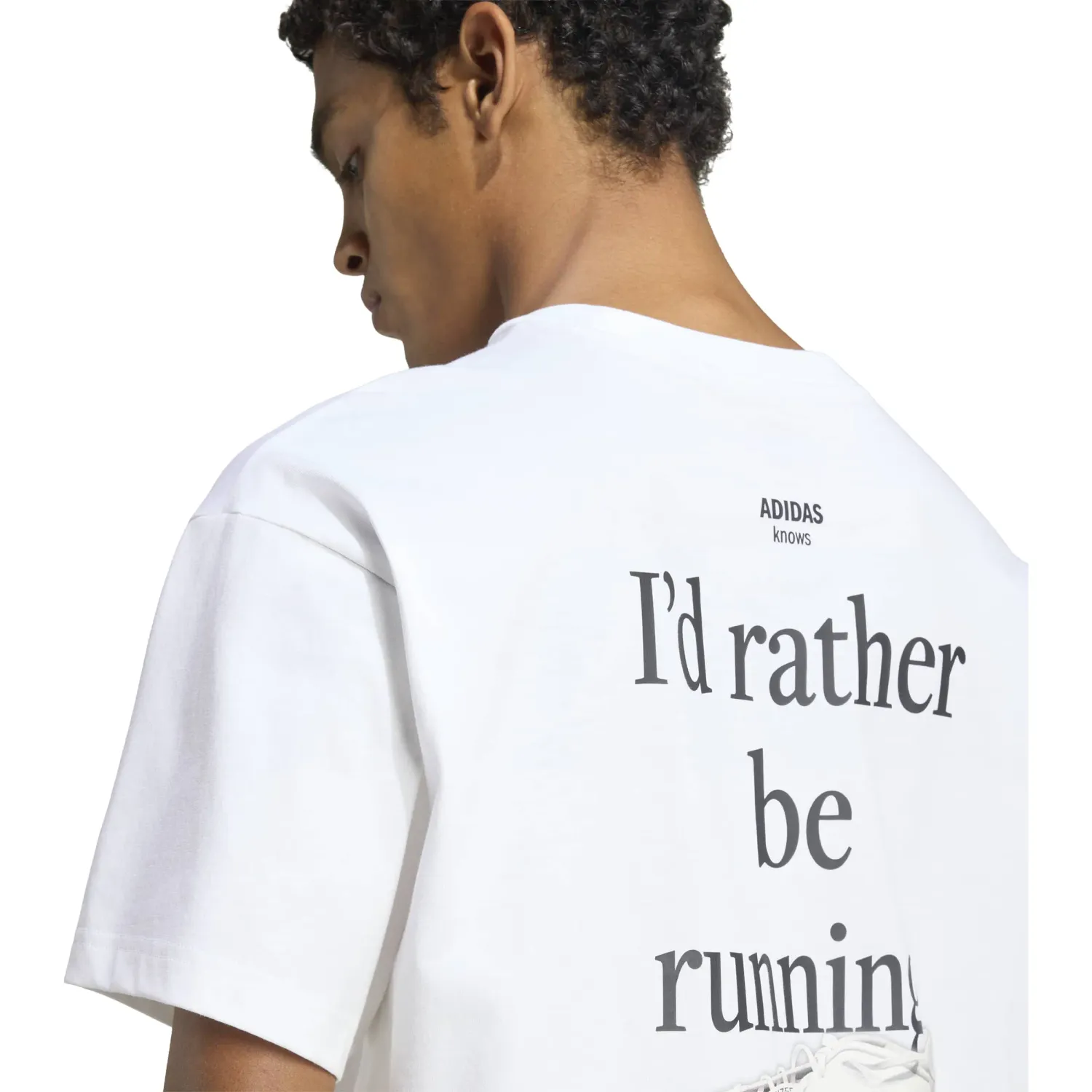 adidas Polo Adidas Running Unisex U Run Cat G T color blanco | Platanitos