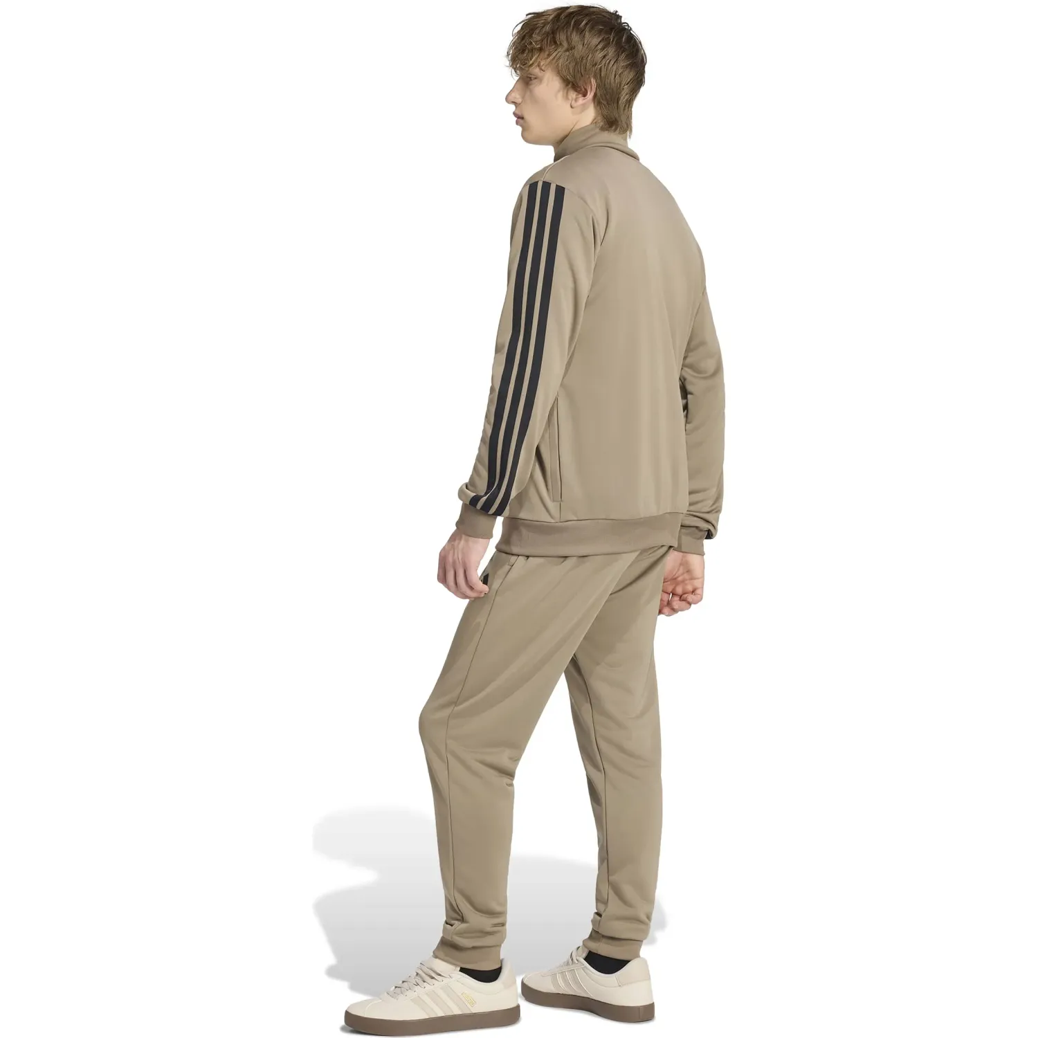 Conjunto Adidas Buzo Deportivo Hombre M 3s Ft Tt Ts color caqui | Platanitos