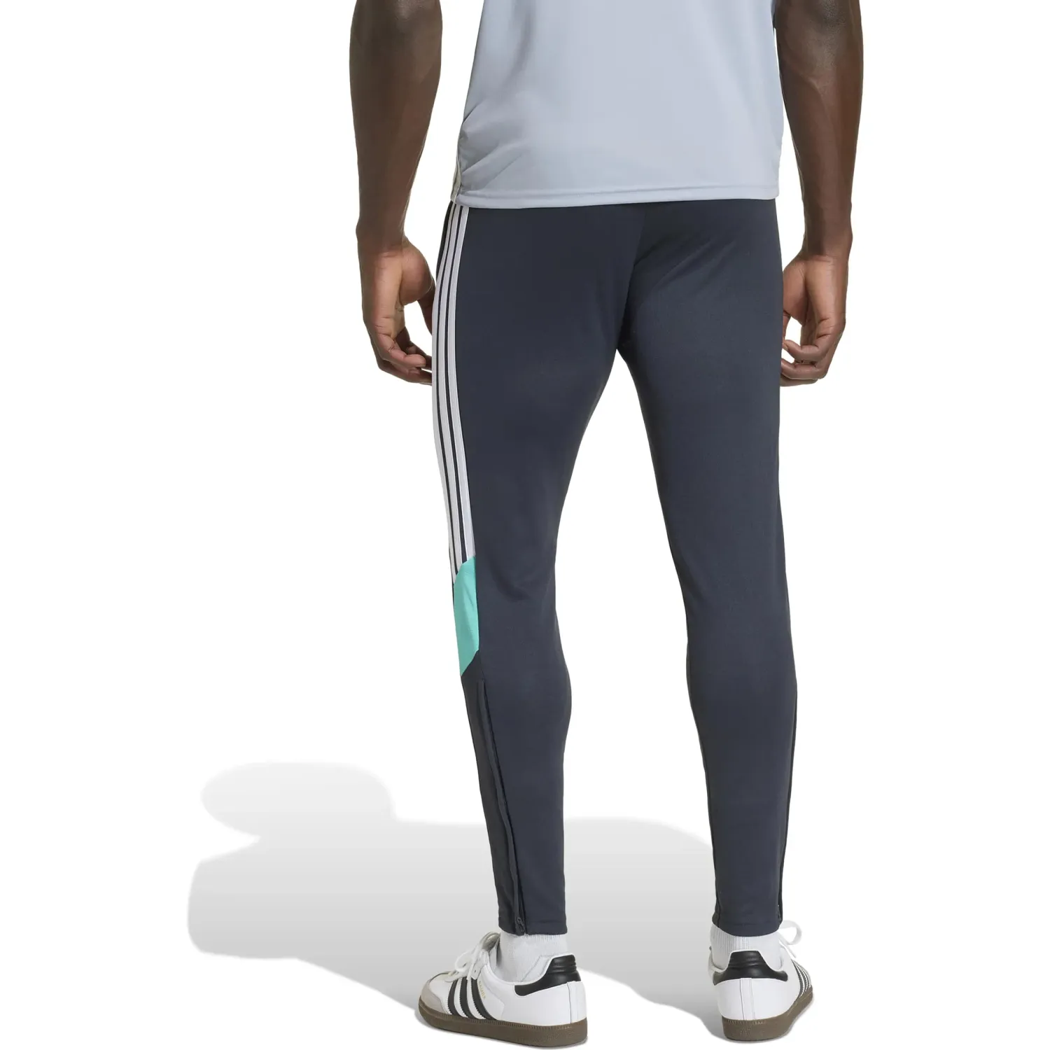 Pantalon Adidas De Futbol Hombre Tiro Es Pnt color gris | Platanitos