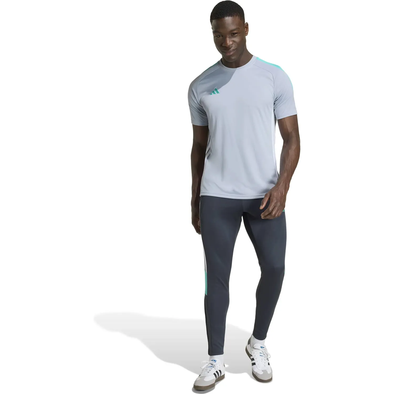 Pantalon Adidas De Futbol Hombre Tiro Es Pnt color gris | Platanitos
