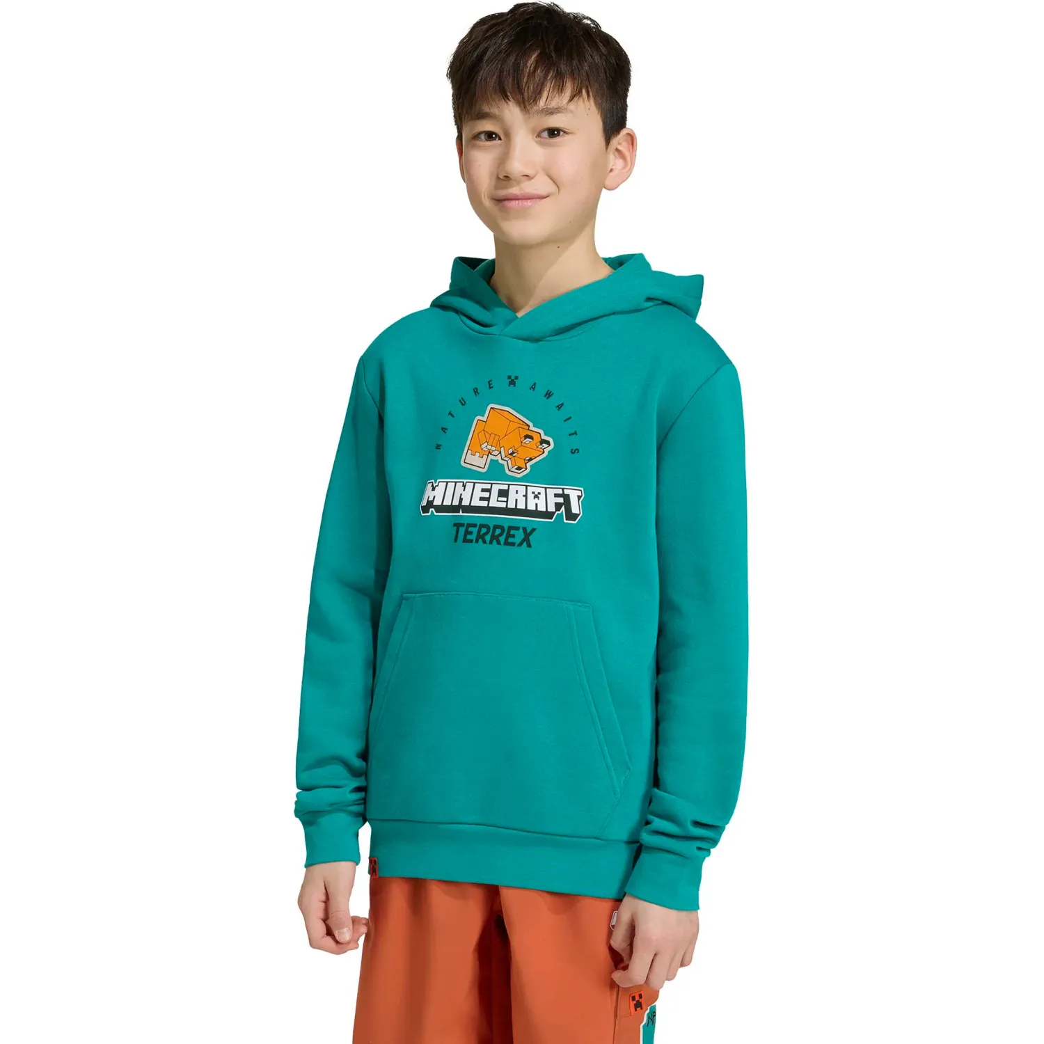 adidas Polera Adidas Outdoor Niños K Mc Mt Hoodie color verde | Platanitos