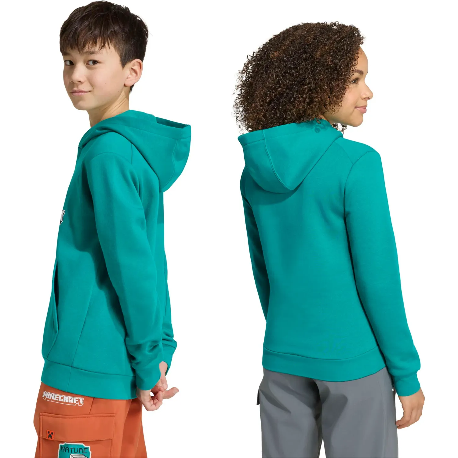 adidas Polera Adidas Outdoor Niños K Mc Mt Hoodie color verde | Platanitos
