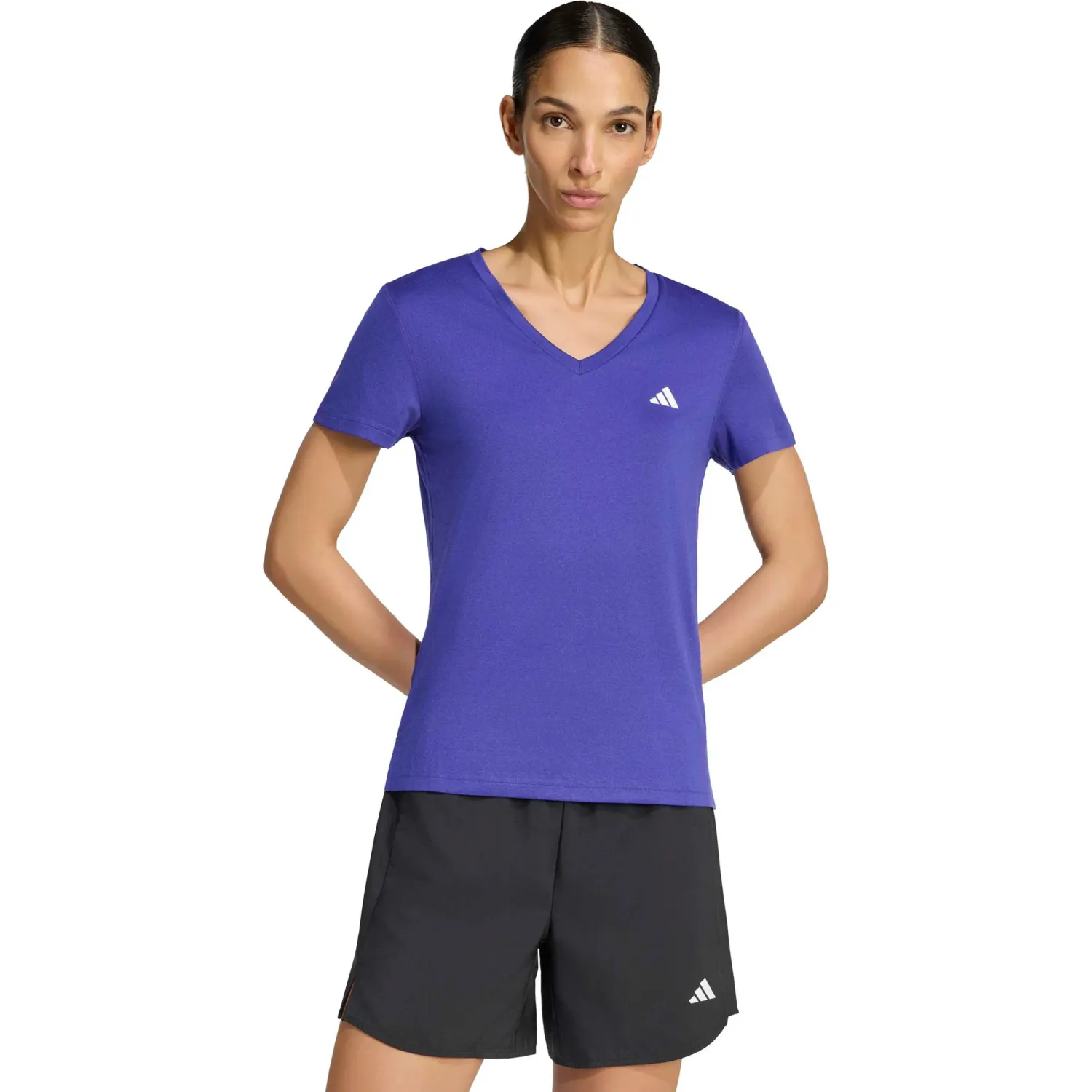adidas Polo Adidas Training Mujer We Min V Nk Tee color purpura | Platanitos