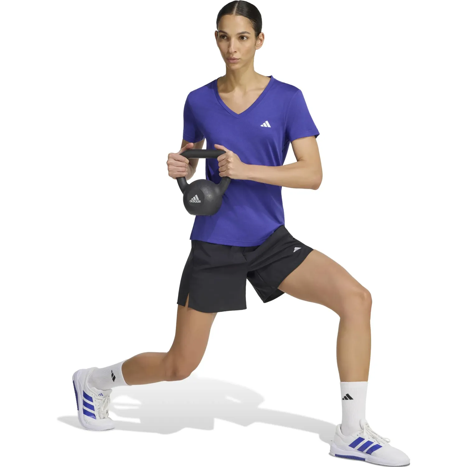 adidas Polo Adidas Training Mujer We Min V Nk Tee color purpura | Platanitos