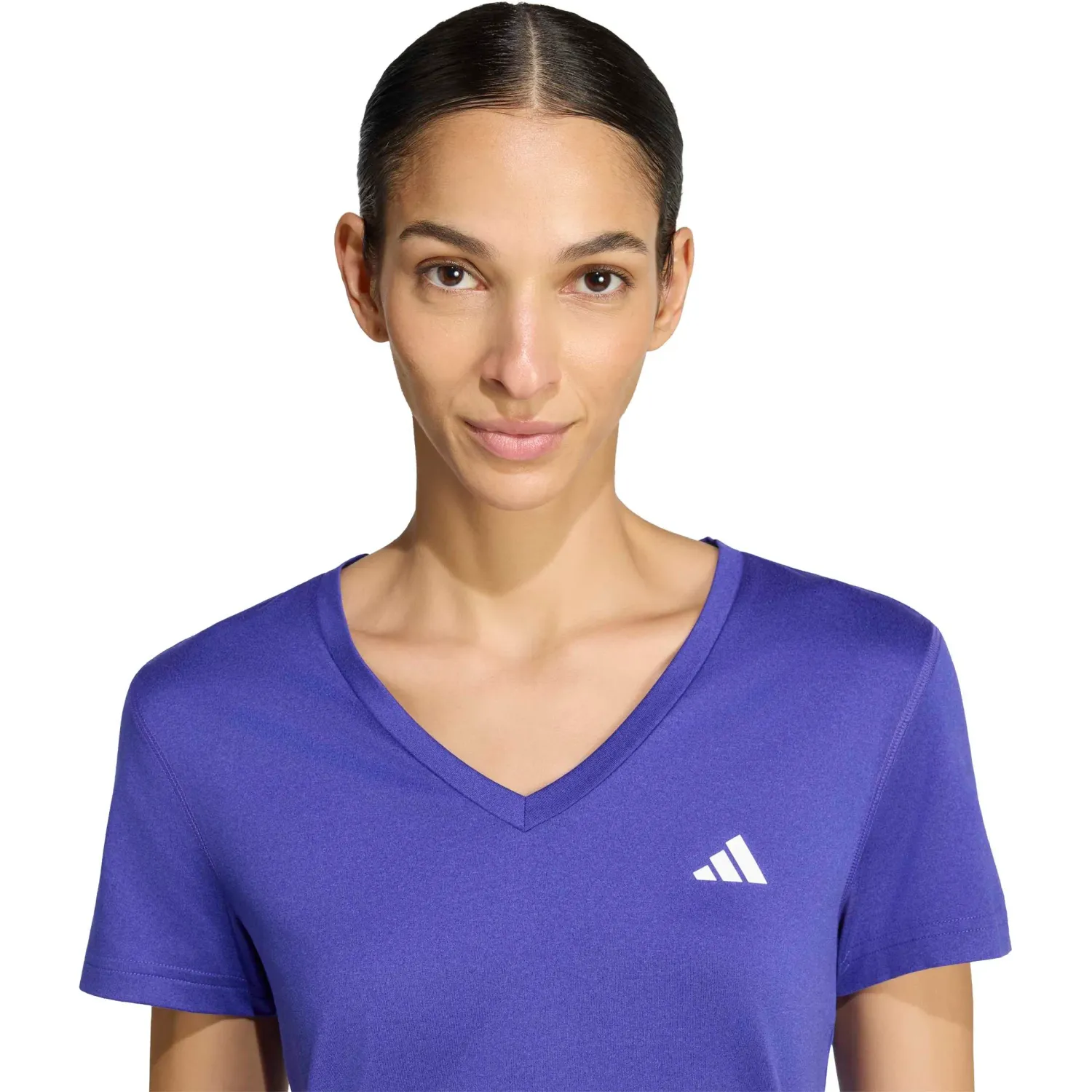adidas Polo Adidas Training Mujer We Min V Nk Tee color purpura | Platanitos
