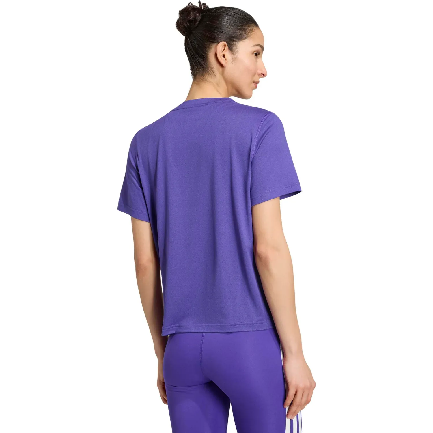 adidas Polo Adidas Training Mujer We 3s Crew Tee color purpura | Platanitos