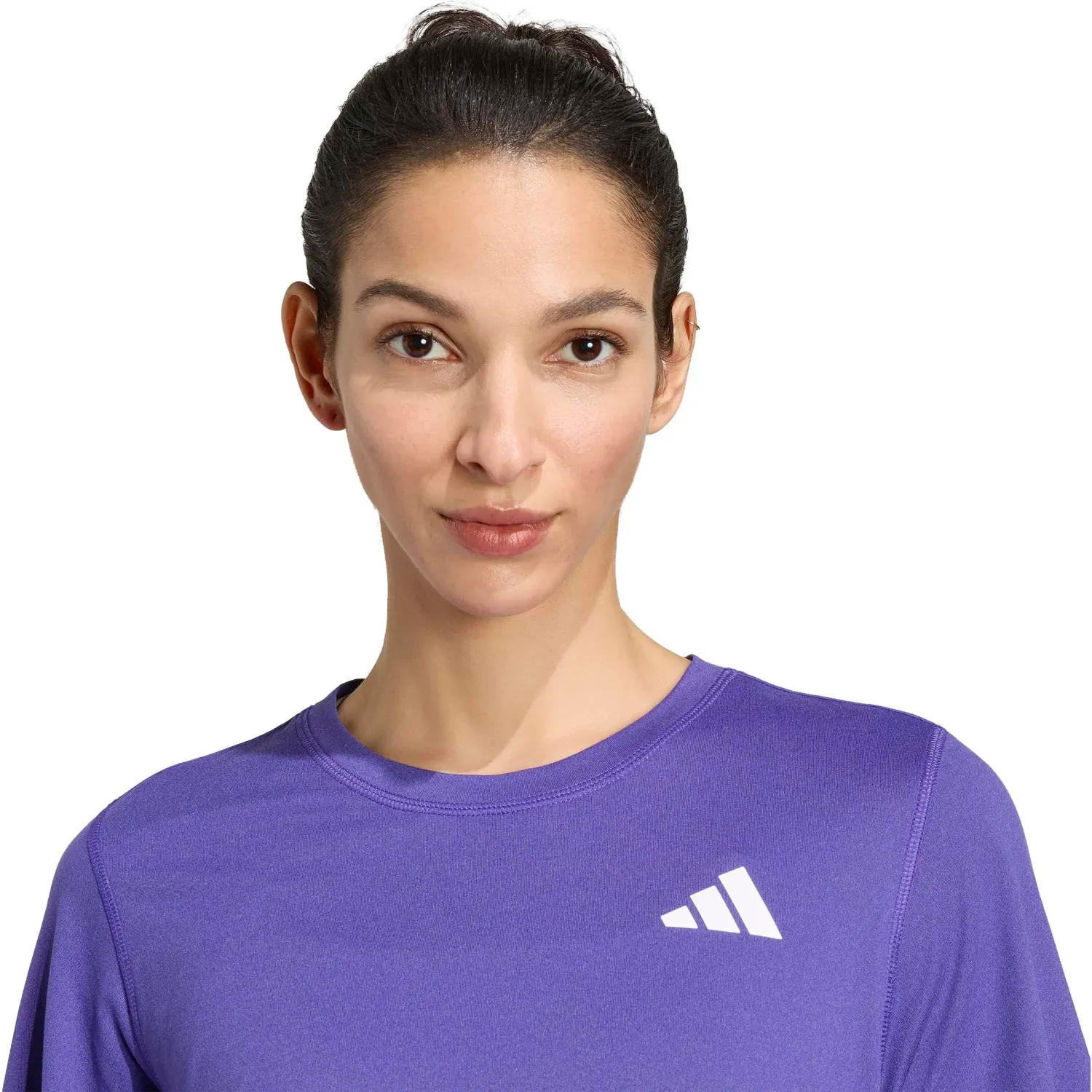 adidas Polo Adidas Training Mujer We 3s Crew Tee color purpura | Platanitos