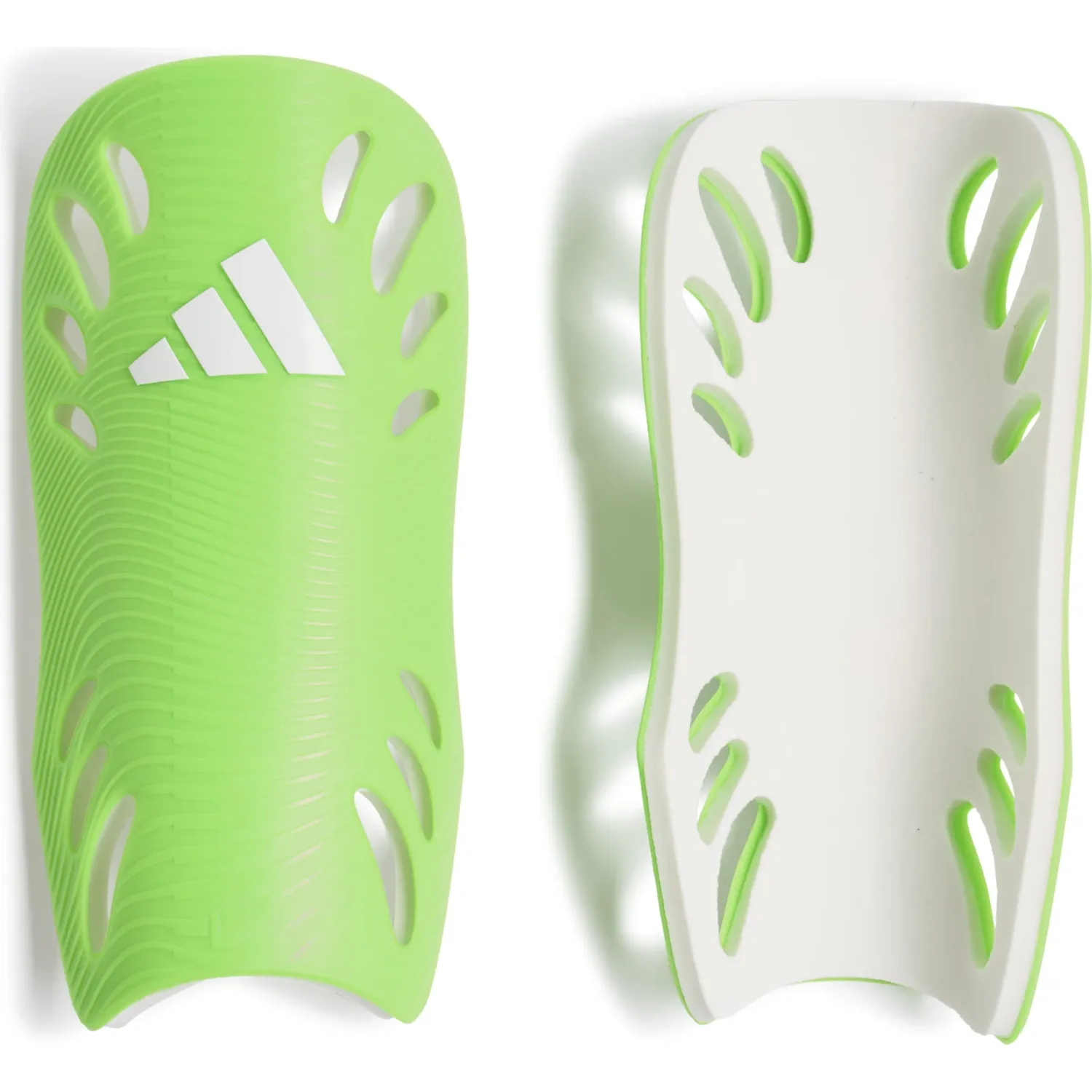 Canilleras Adidas De Futbol  Unisex Adiflex Sg color verde | Platanitos