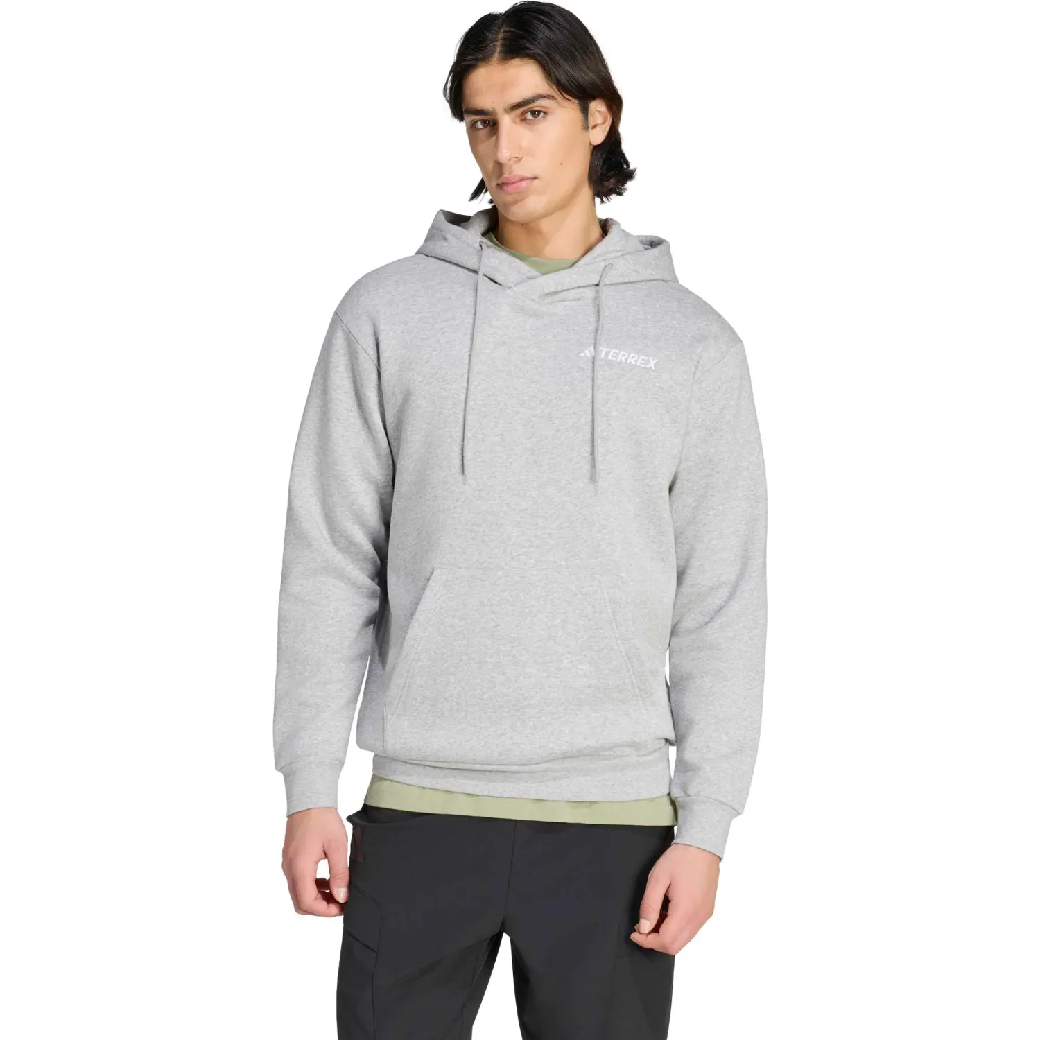Polera Adidas Outdoor Hombre Mt S Logo Hd color gris | Platanitos