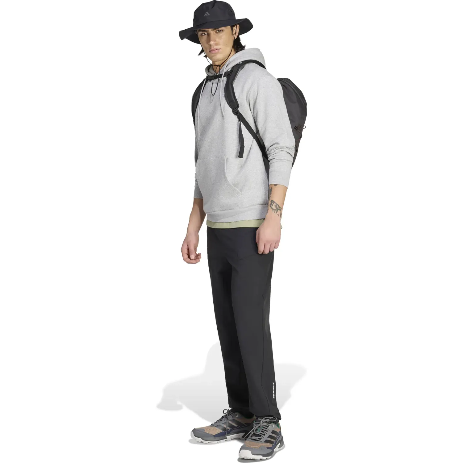 Polera Adidas Outdoor Hombre Mt S Logo Hd color gris | Platanitos