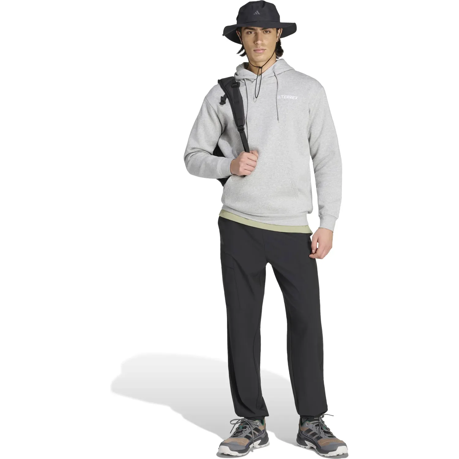 Polera Adidas Outdoor Hombre Mt S Logo Hd color gris | Platanitos