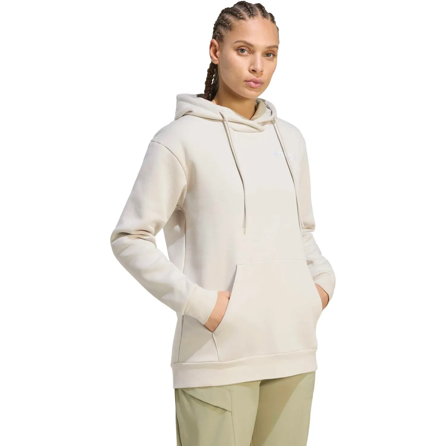 adidas Polera Adidas Outdoor Mujer W Mt S Logo Hd color gris | Platanitos